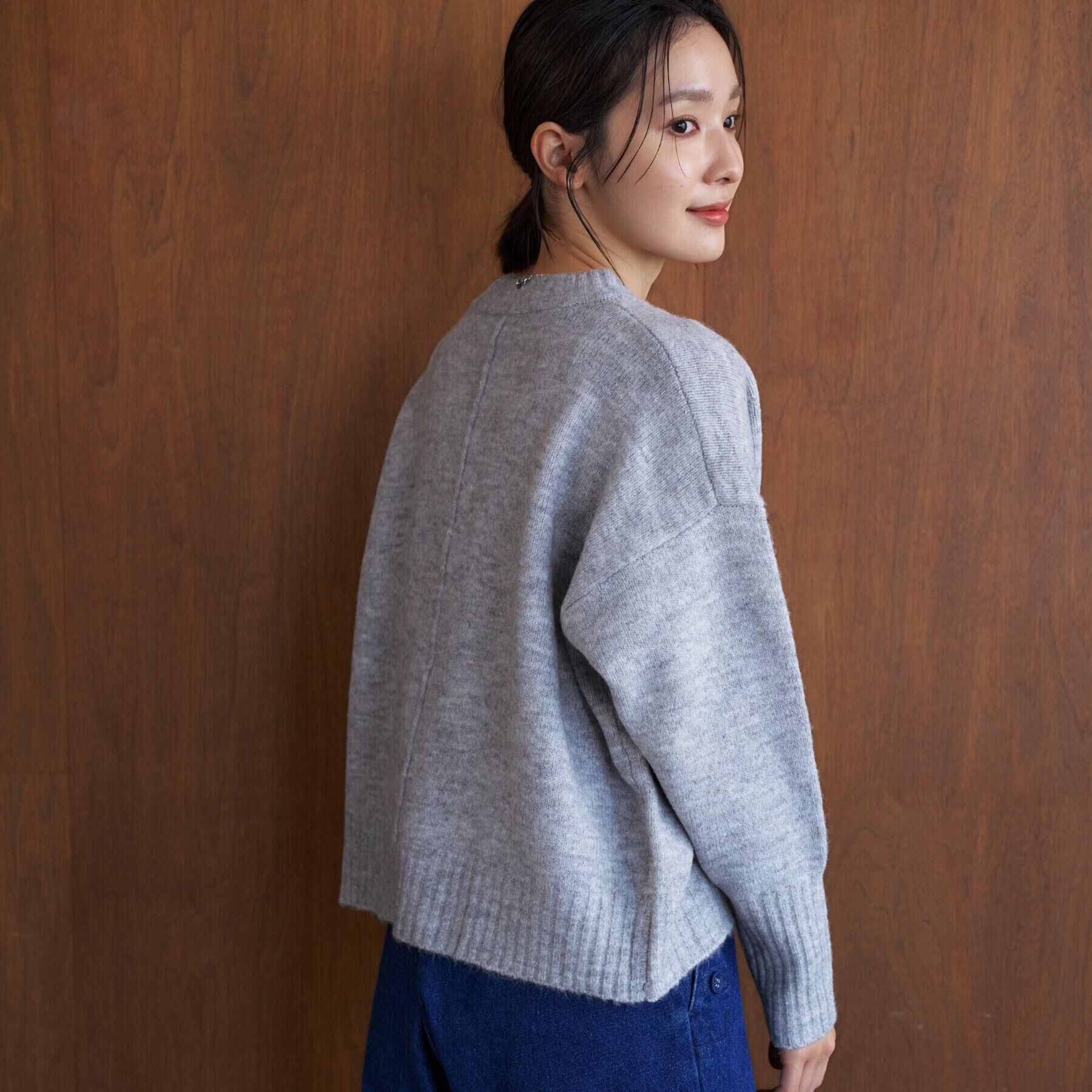 Dessin「【洗える】クルーネックワイドニット」|ニット・セーター|