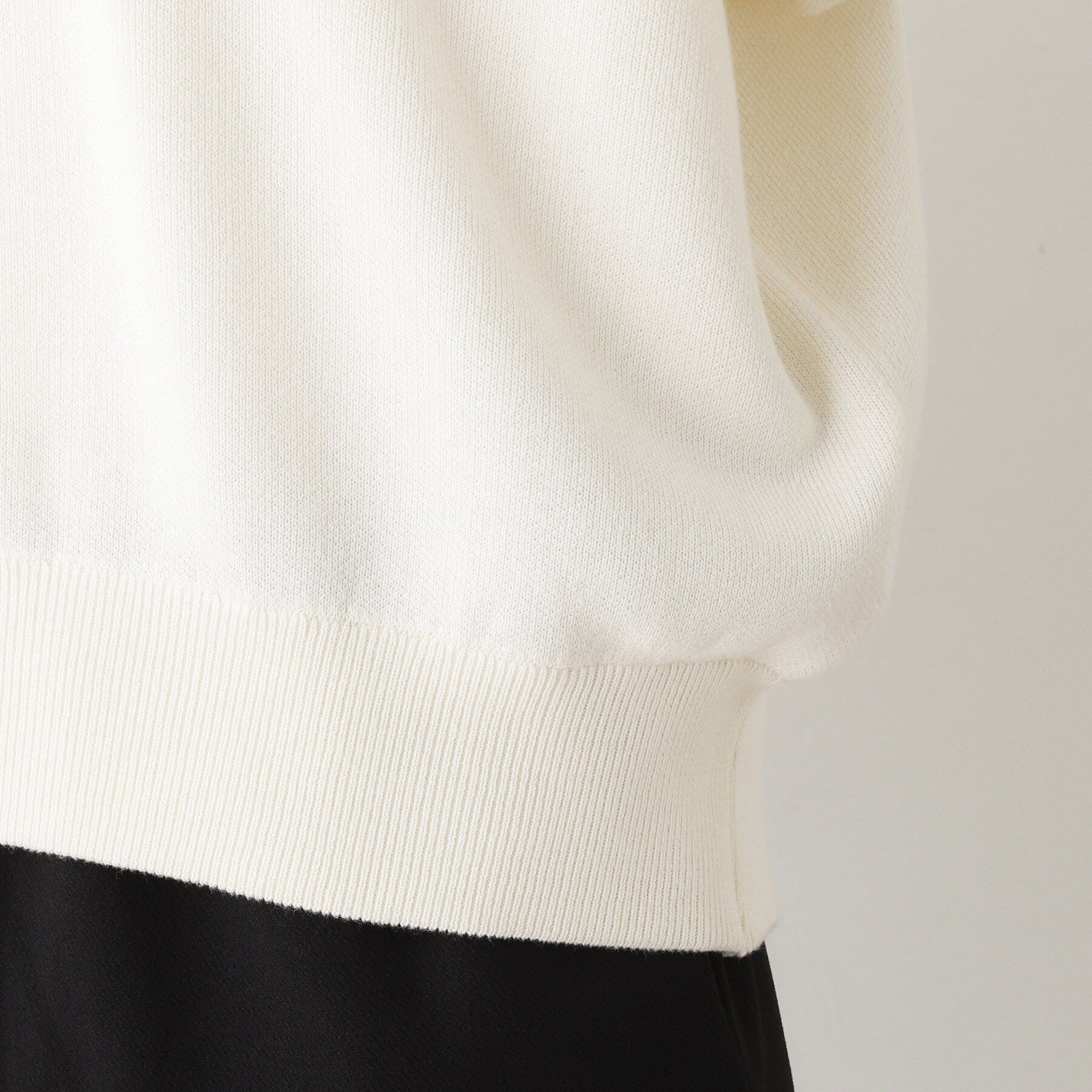 Dessin「【洗える】Dサガラ刺繍ワッペン付きニット」|ニット・セーター|