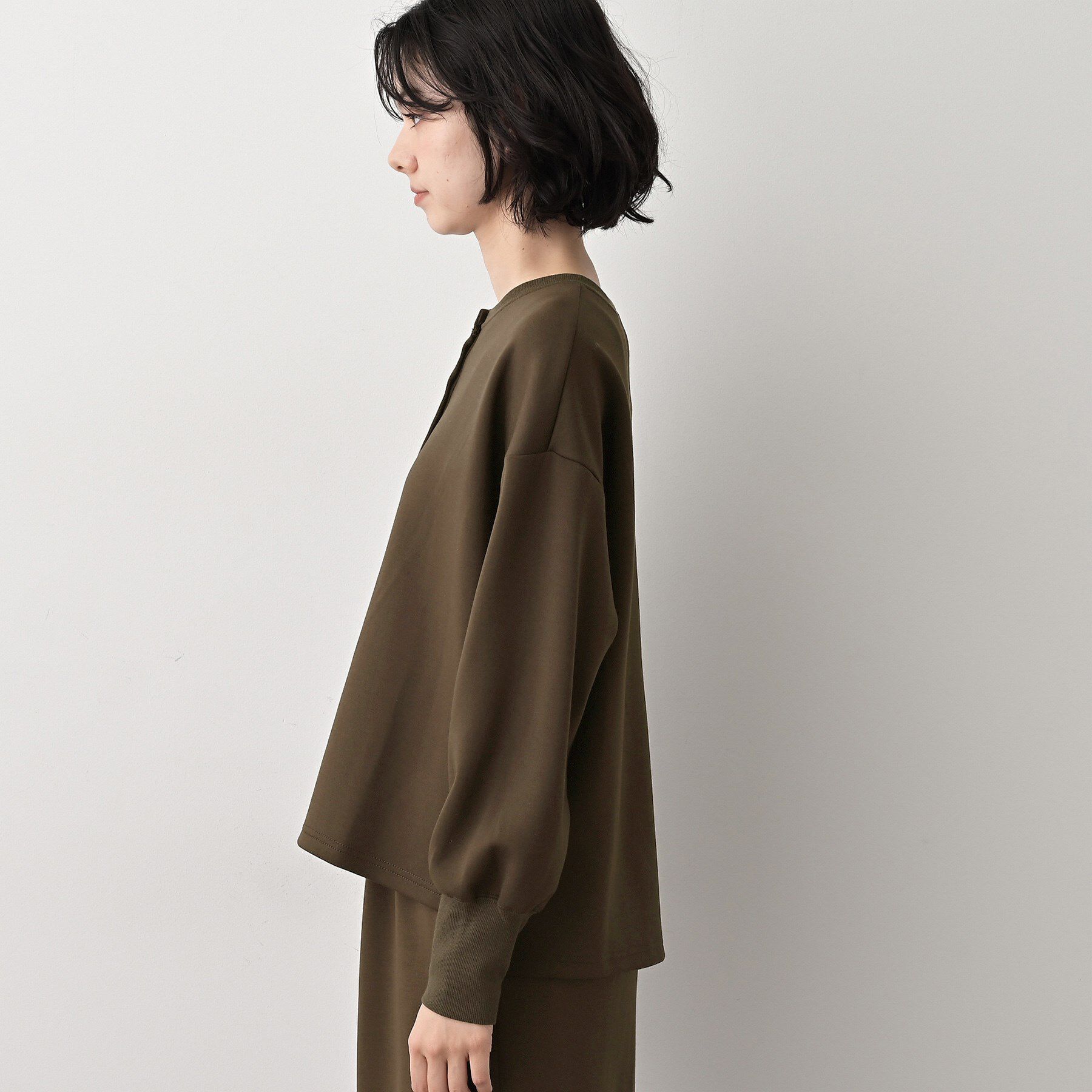 Dessin「【セットアップ可/洗える】ヘンリーネックプルオーバー」|Tシャツ・カットソー|