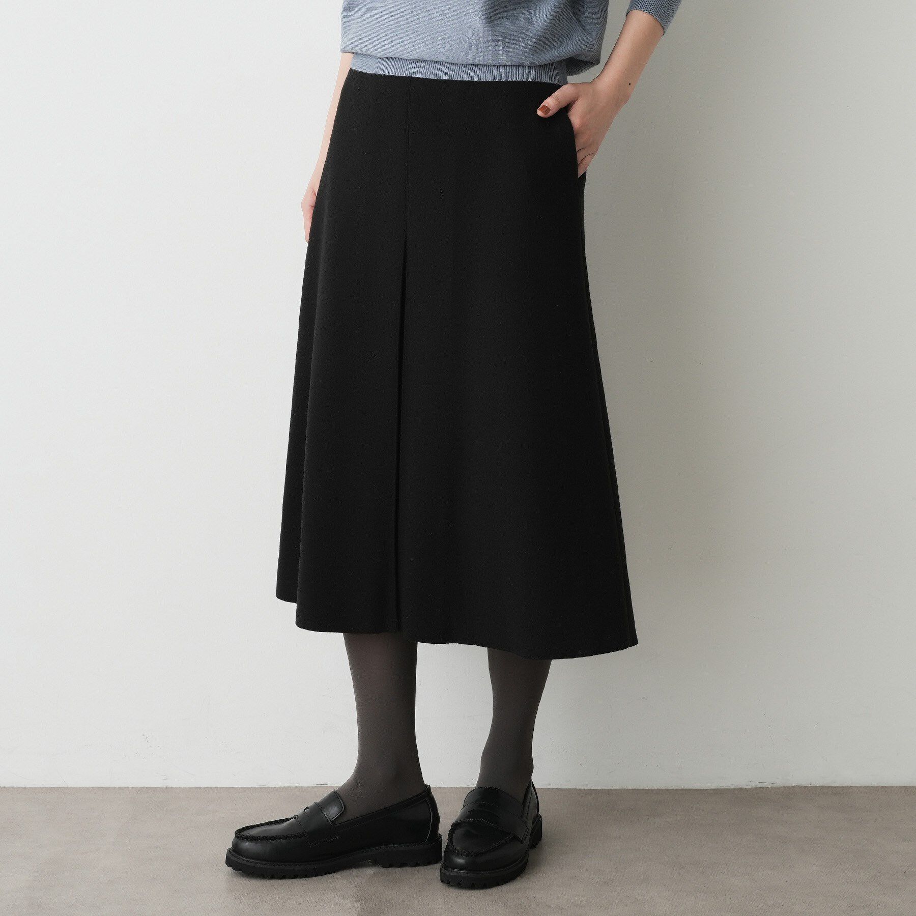 Dessin「メルトンジャージボックスタックスカート」|スカート|