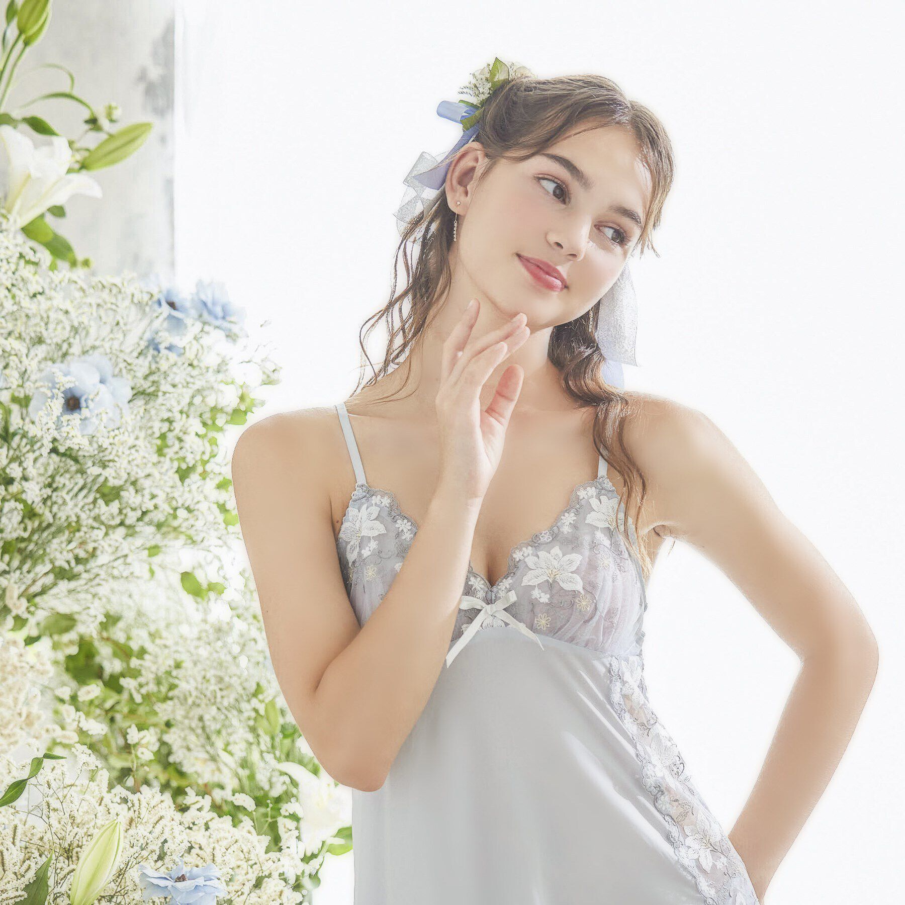 Risa Magli「フルーリ スリップ」|キャミソール|