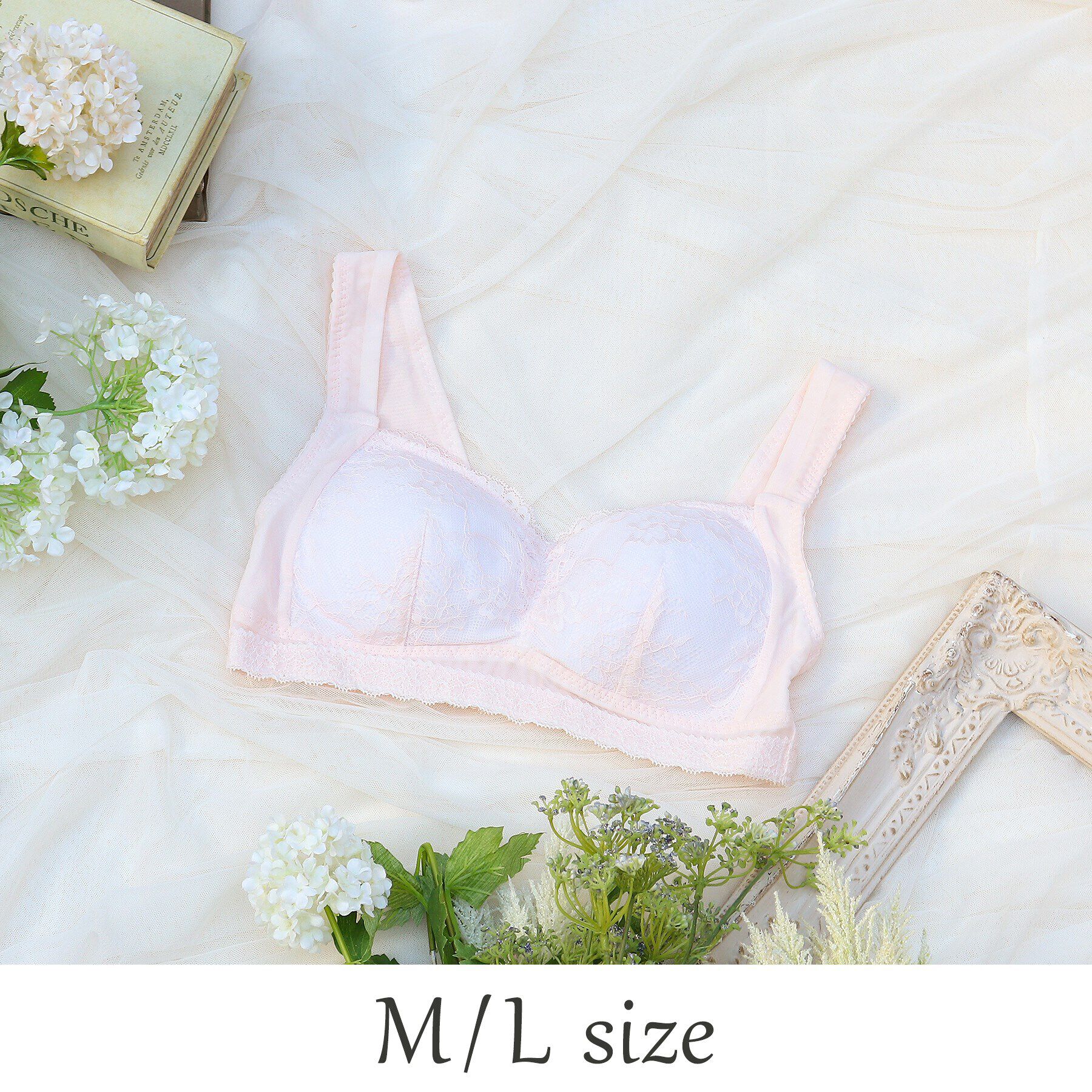 Risa Magli「フルーリ おやすみブラ」|インナー|ピンク(071)