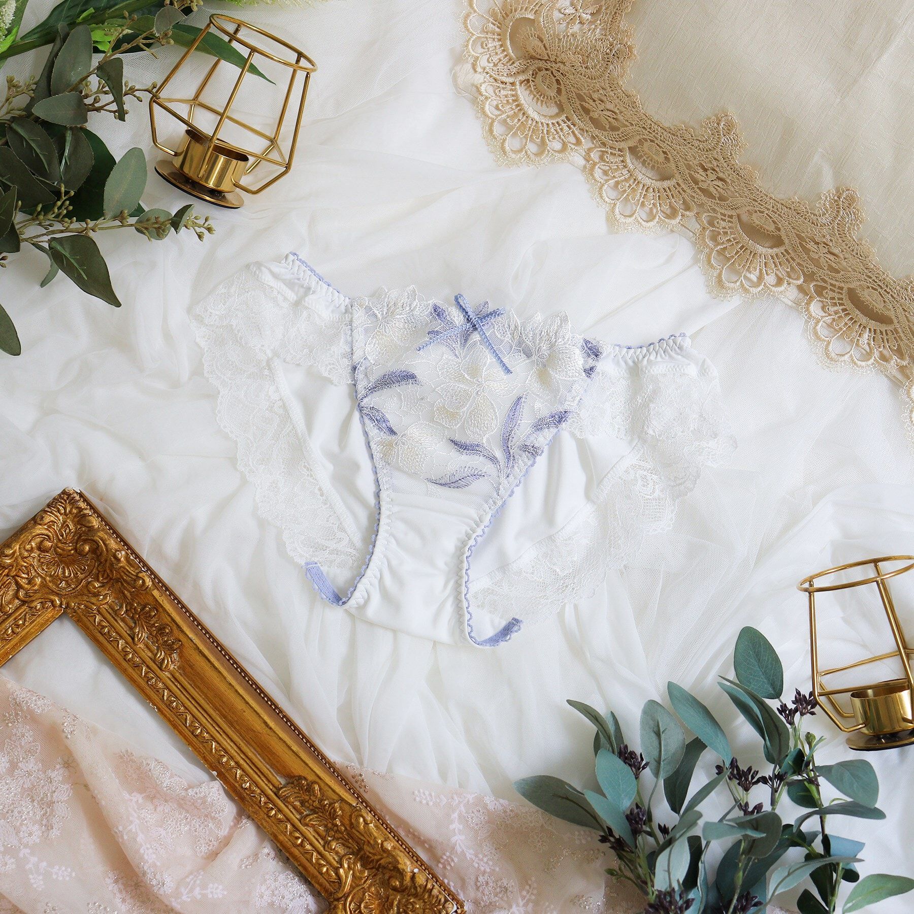 Risa Magli「ケリー ノーマルショーツ」|インナー|ホワイト(001)