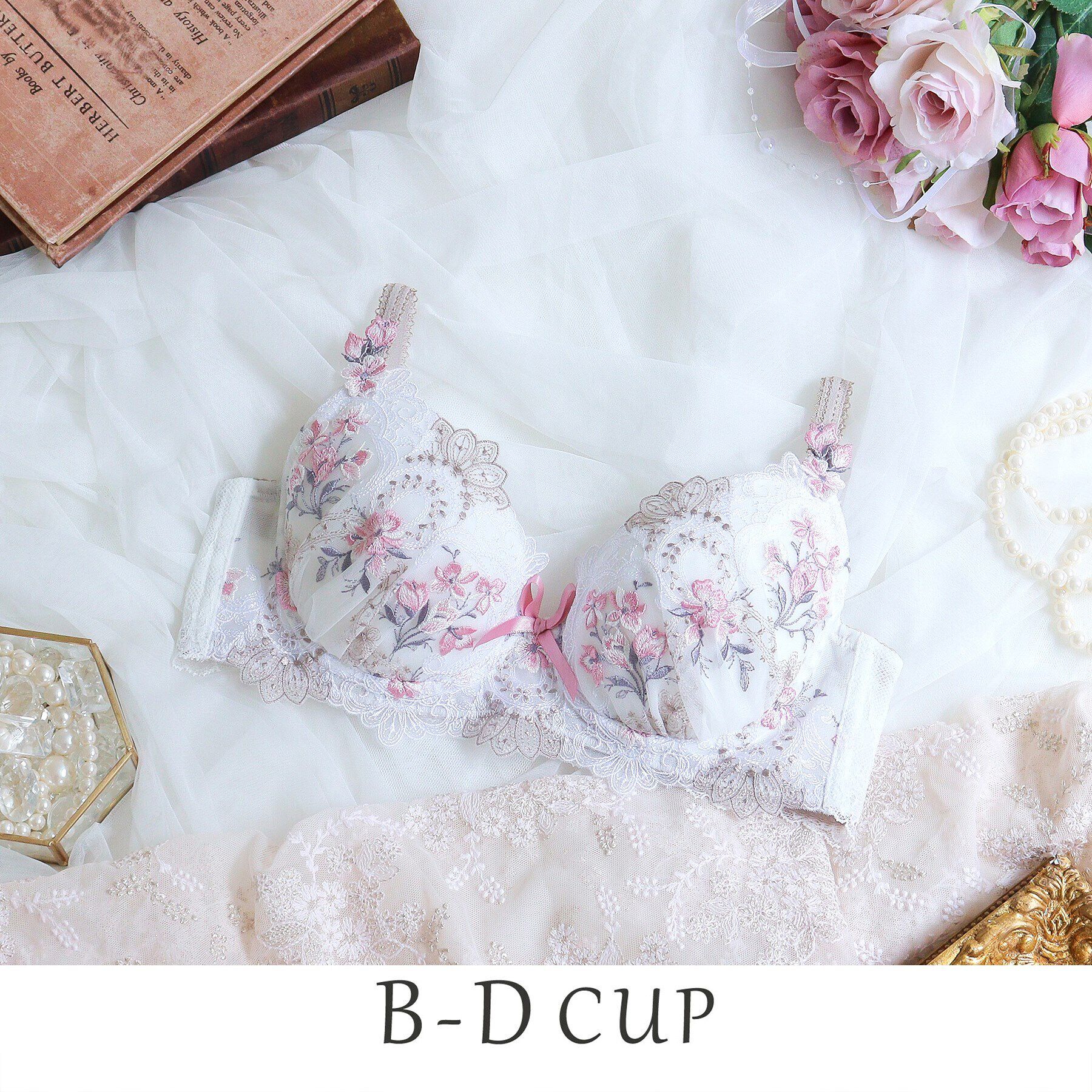 Risa Magli「アリーシャ ブラジャー」|インナー|ホワイト(001)