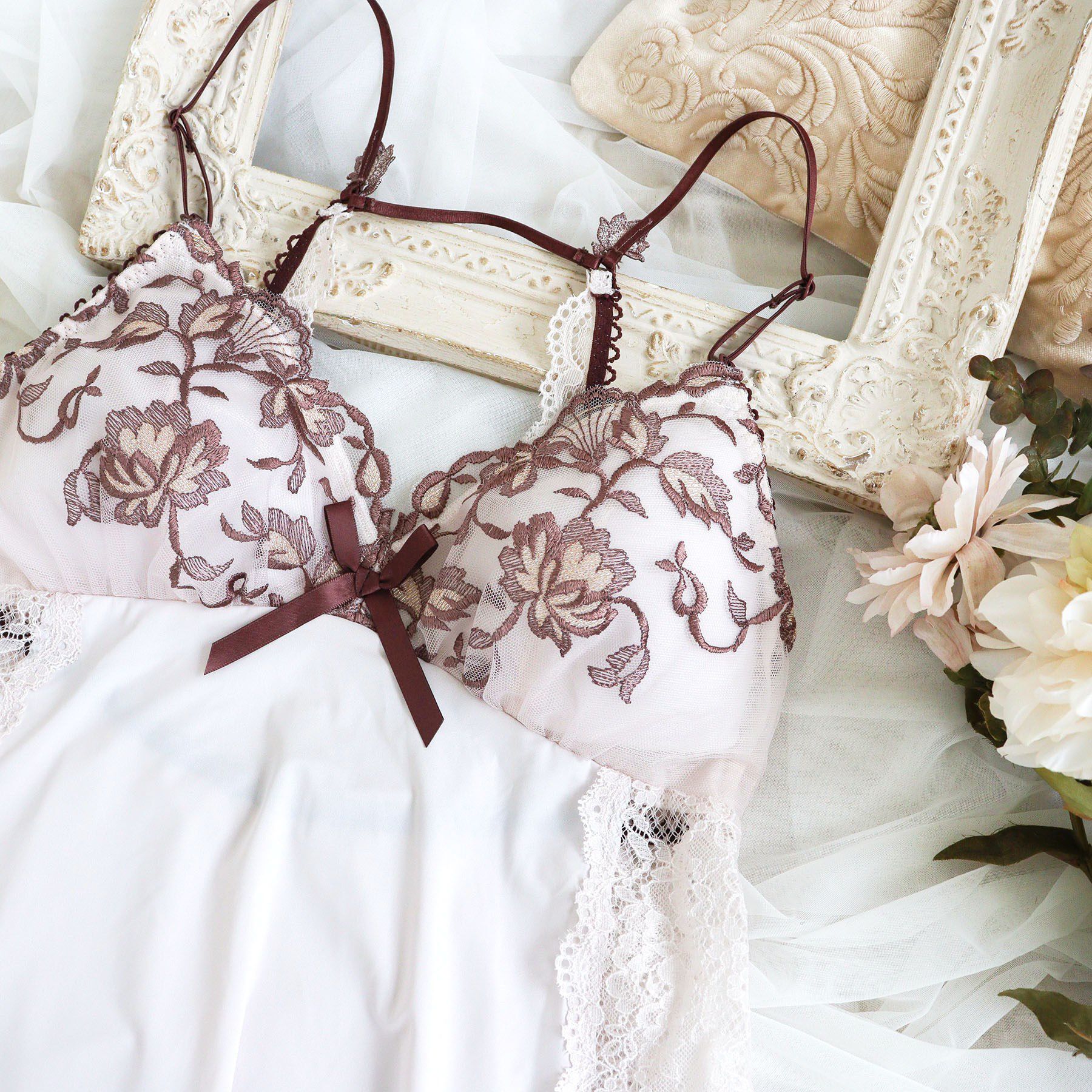 Risa Magli「エレノア カップ付スリップ」|キャミソール|