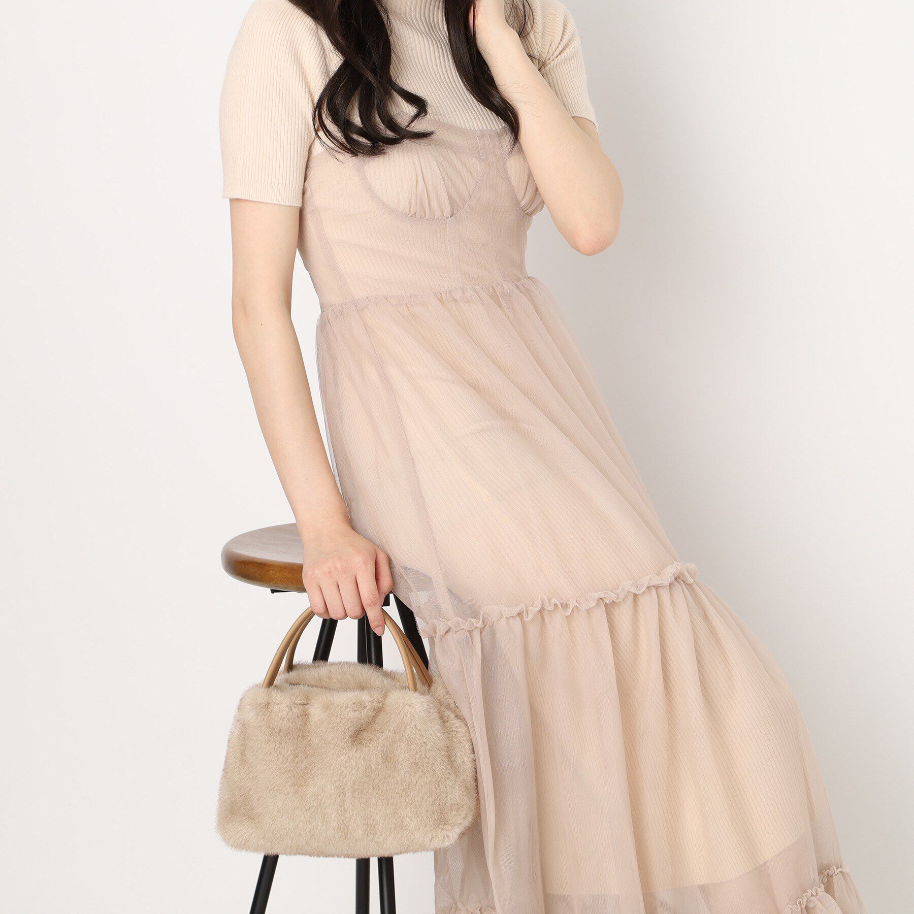 ESPERANZA「エコファーボストンバック」|ハンドバッグ|