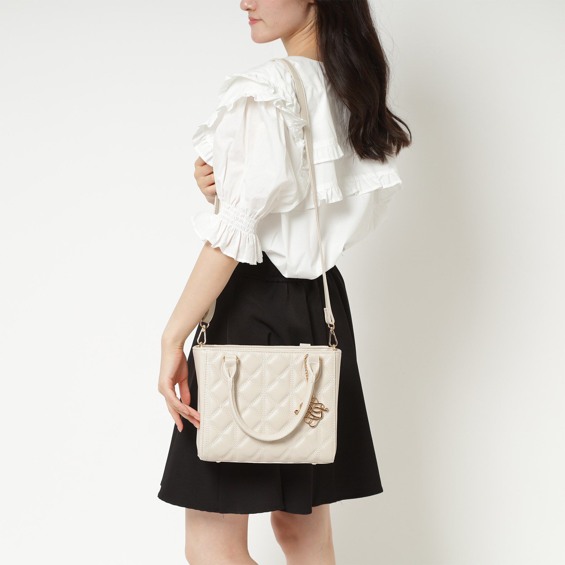 Ober Tashe「キルティング2WAYトートバッグ」|トートバッグ|