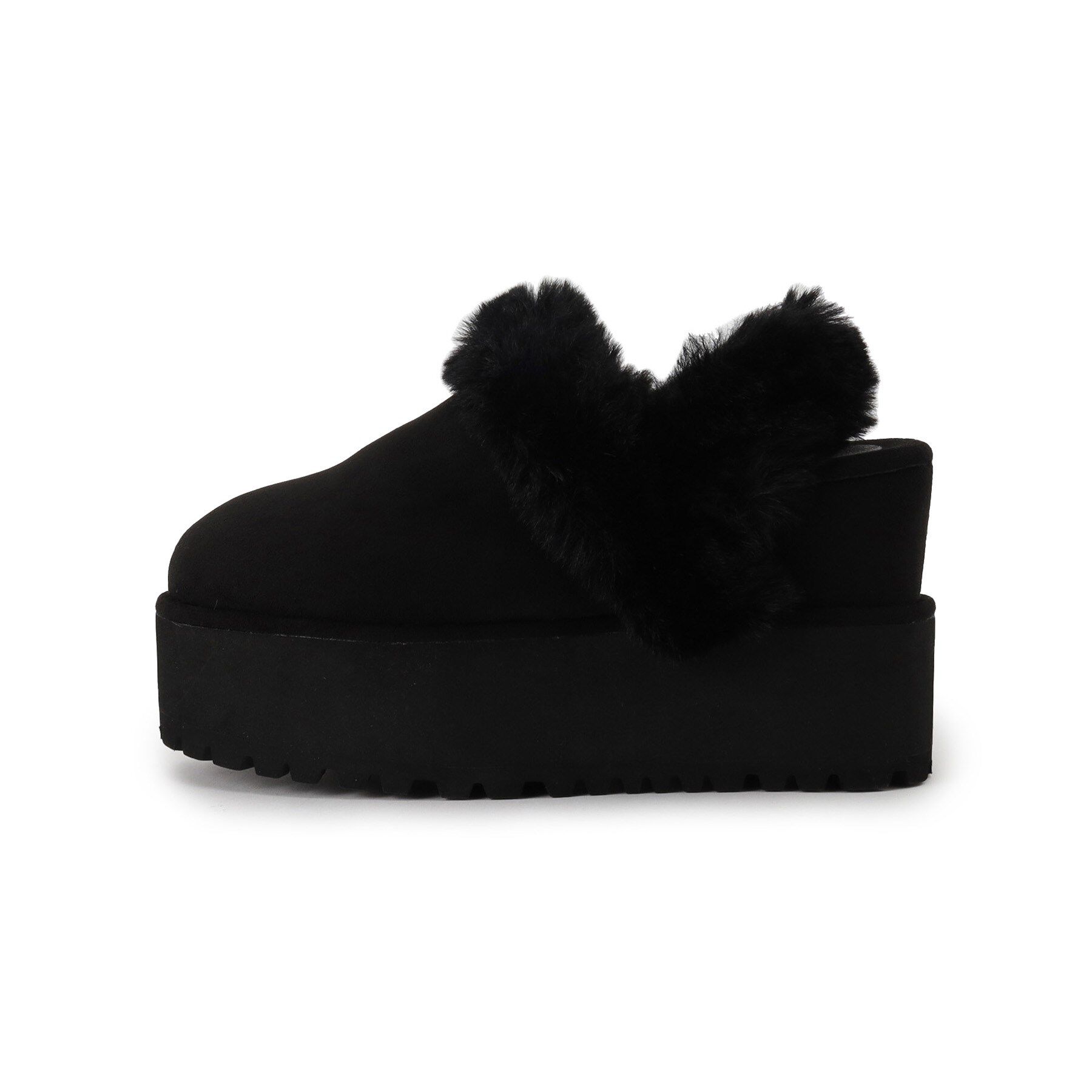 ESPERANZA「厚底2WAYフェイクムートンサボ」|ショートブーツ|