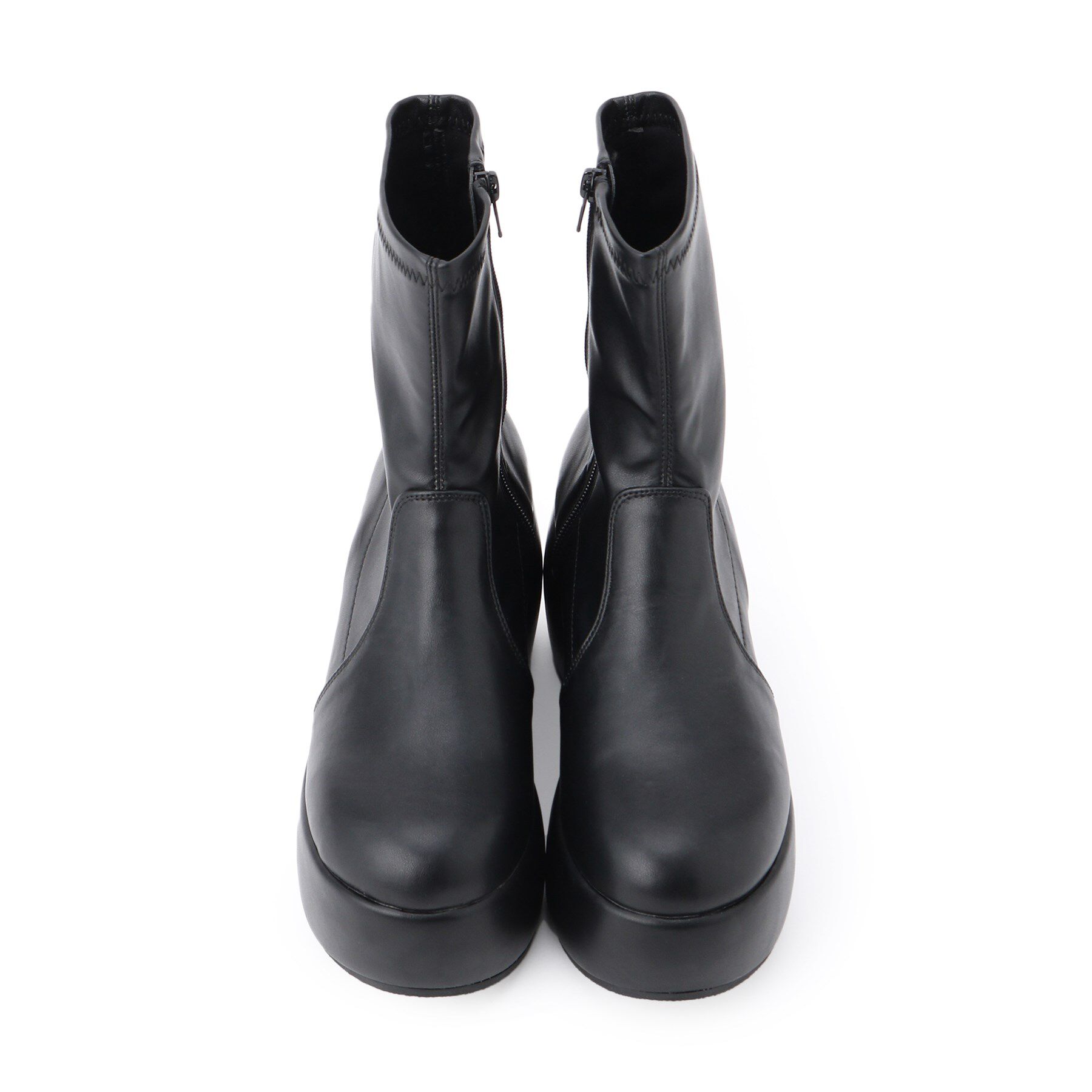 csT&P「厚底プレーンブーツ」|ショートブーツ|