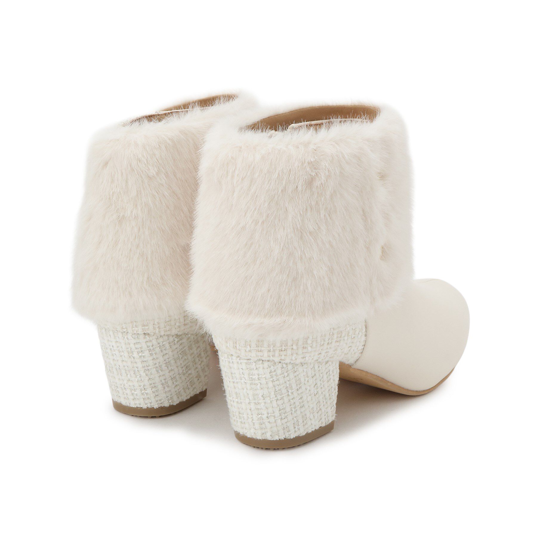 ESPERANZA「2WAYフェイクファー付きショートブーツ」|ショートブーツ|