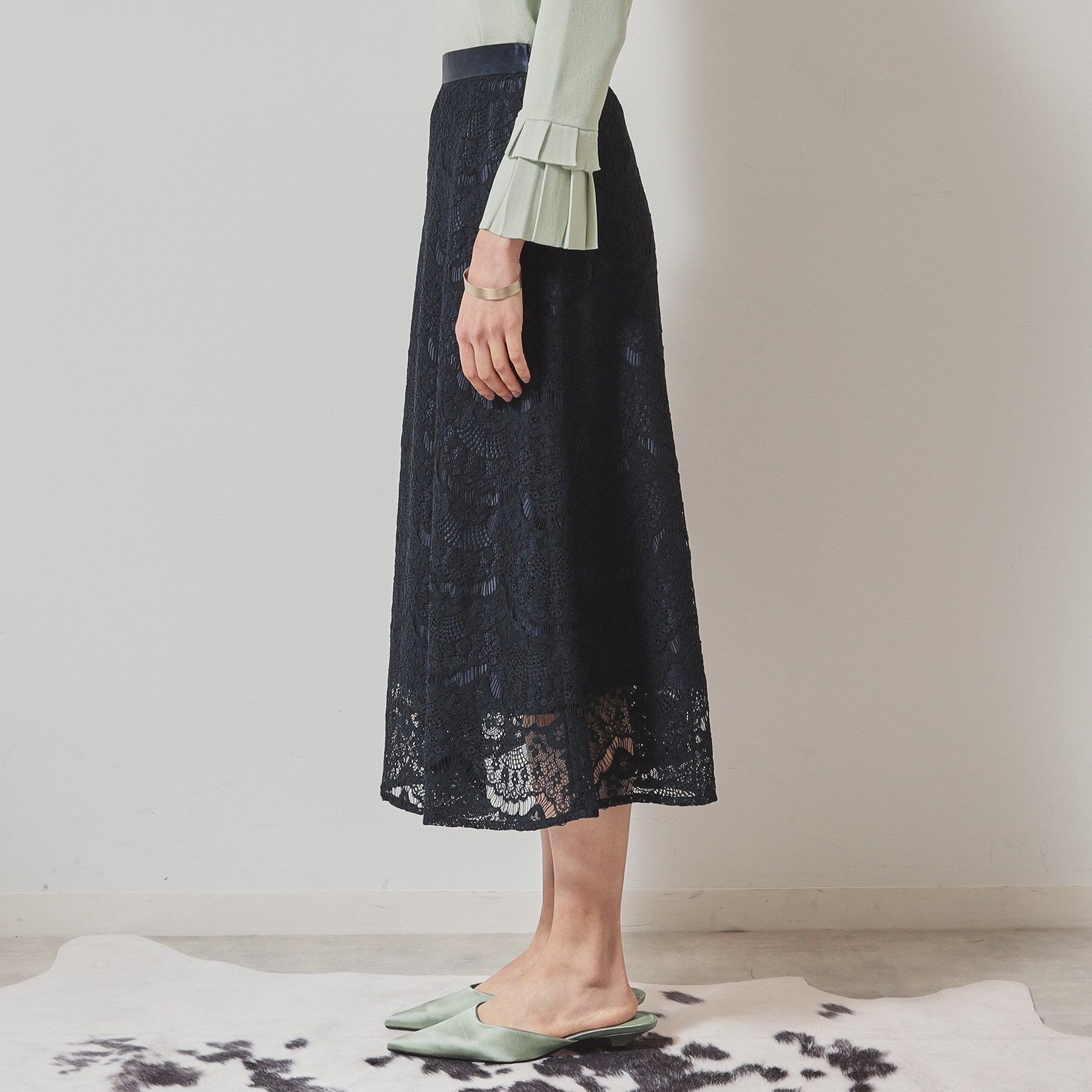 SunaUna「【セットアップ可／S～L】ふんわりフレアスカート」|スカート|