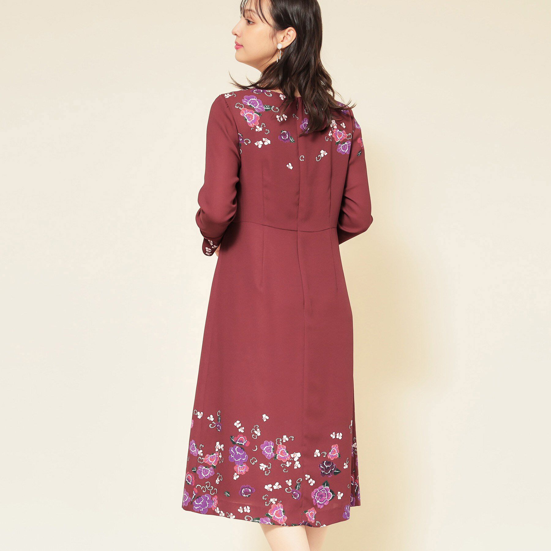 SunaUna「【co creation and yours／SS～L】花柄パネルワンピース」|ワンピース|