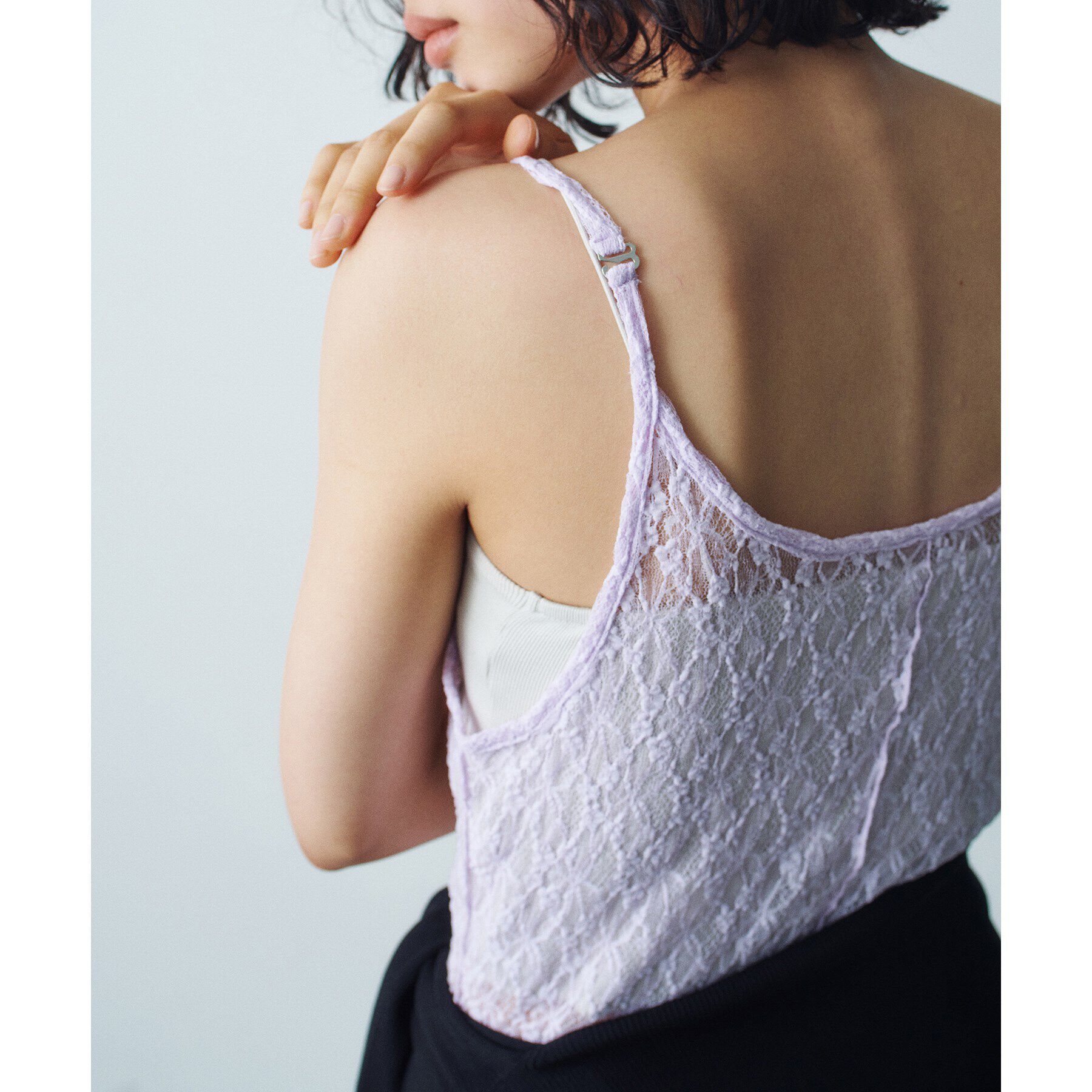 CODE A「stretch lace cami dress」|ワンピース|