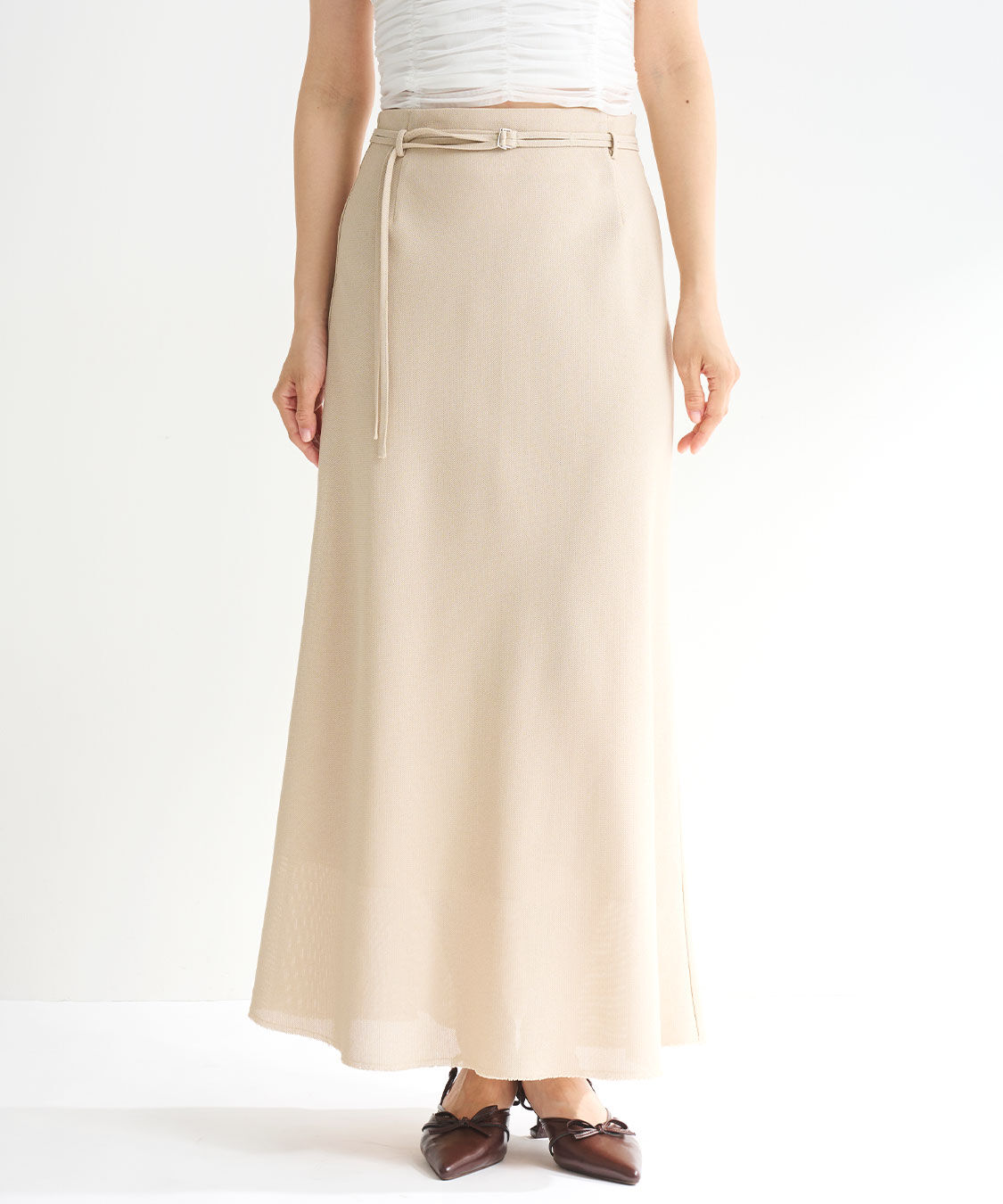 COCO DEAL「リネンライクツィードバイアススカート」|スカート|