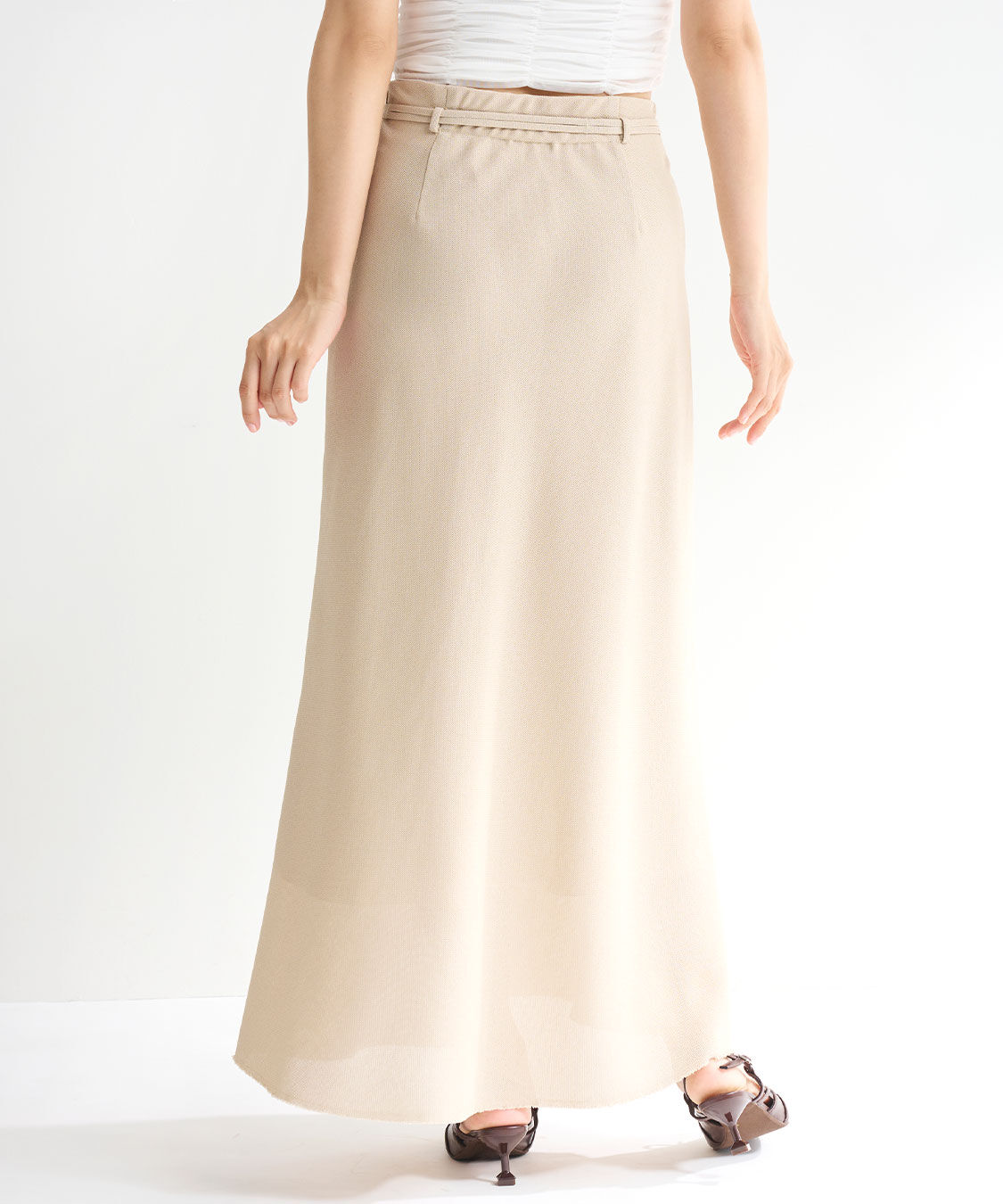 COCO DEAL「リネンライクツィードバイアススカート」|スカート|