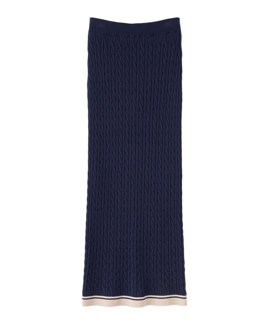 COCO DEAL「ケーブルニットタイトスカート」|スカート|ネイビー