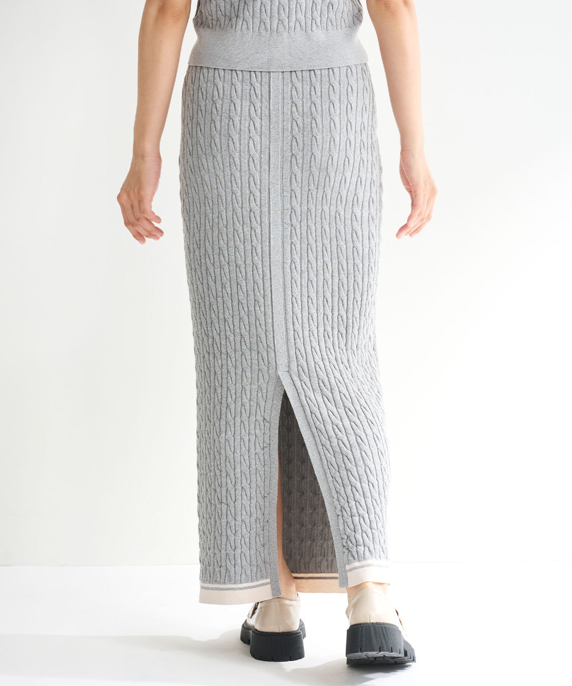 COCO DEAL「ケーブルニットタイトスカート」|スカート|