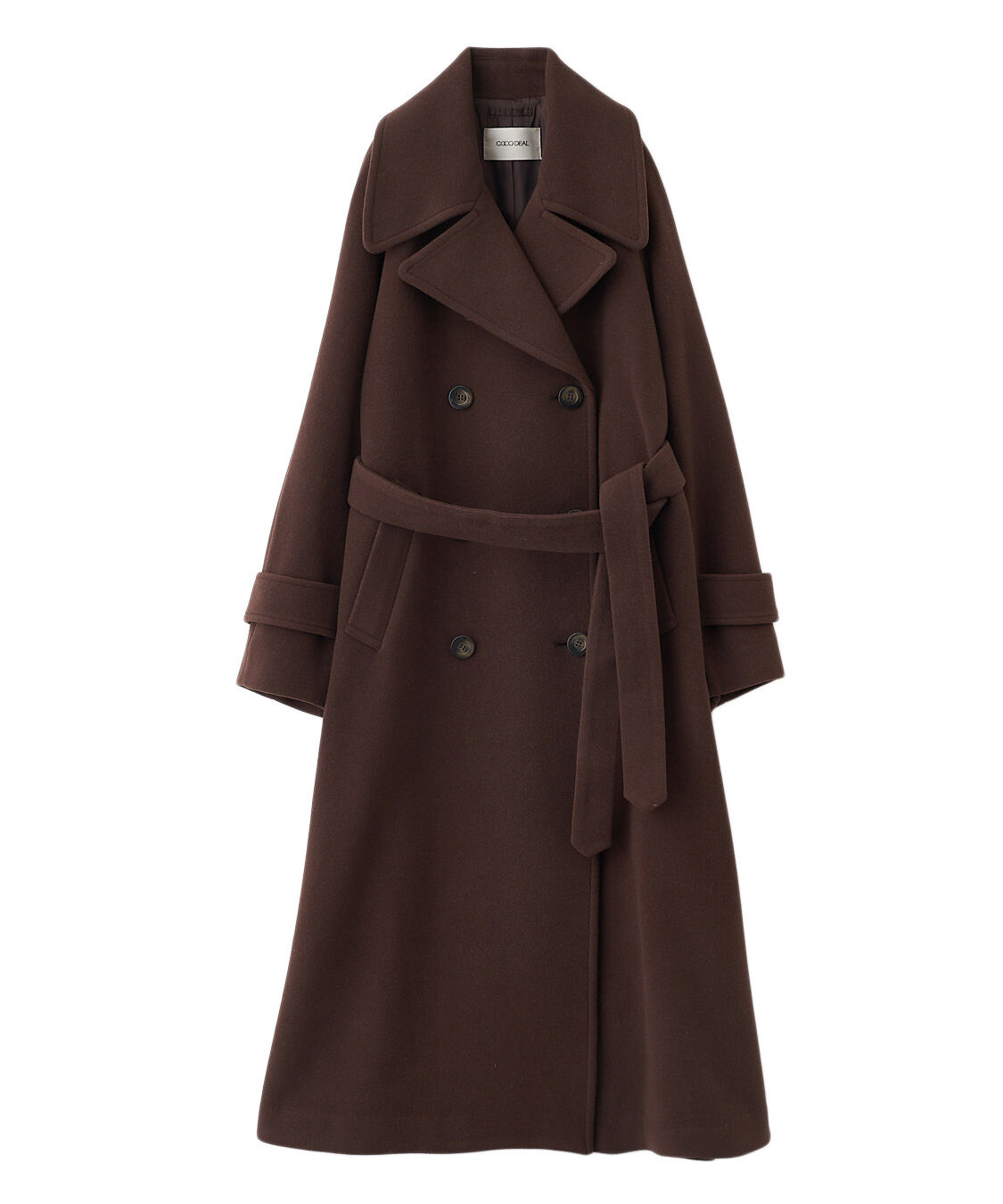 COCO DEAL「ビッグカラーロングトレンチコート」|トレンチコート|