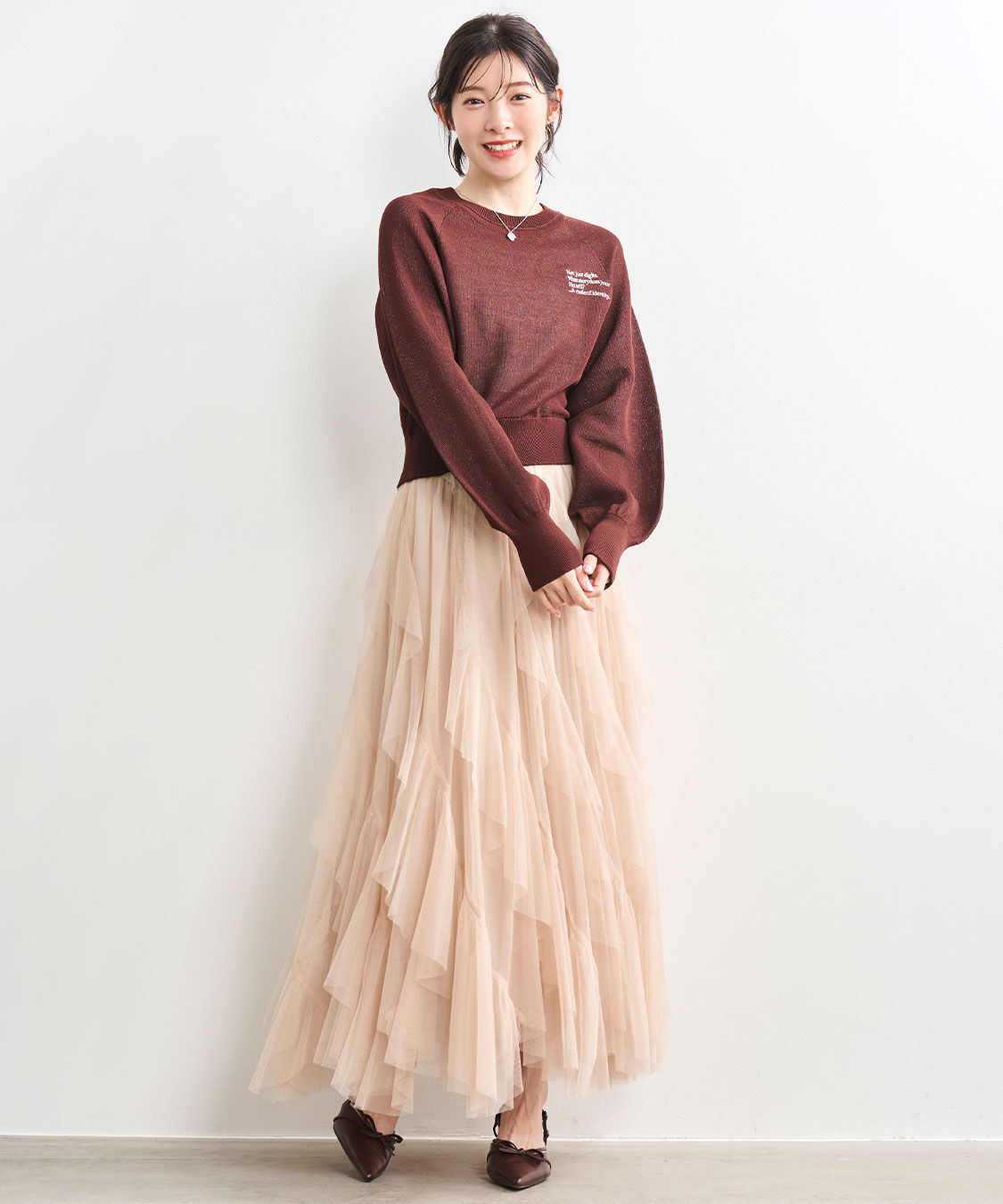 COCO DEAL「ラメジャカードスウェットライクニット」|ニット・セーター|