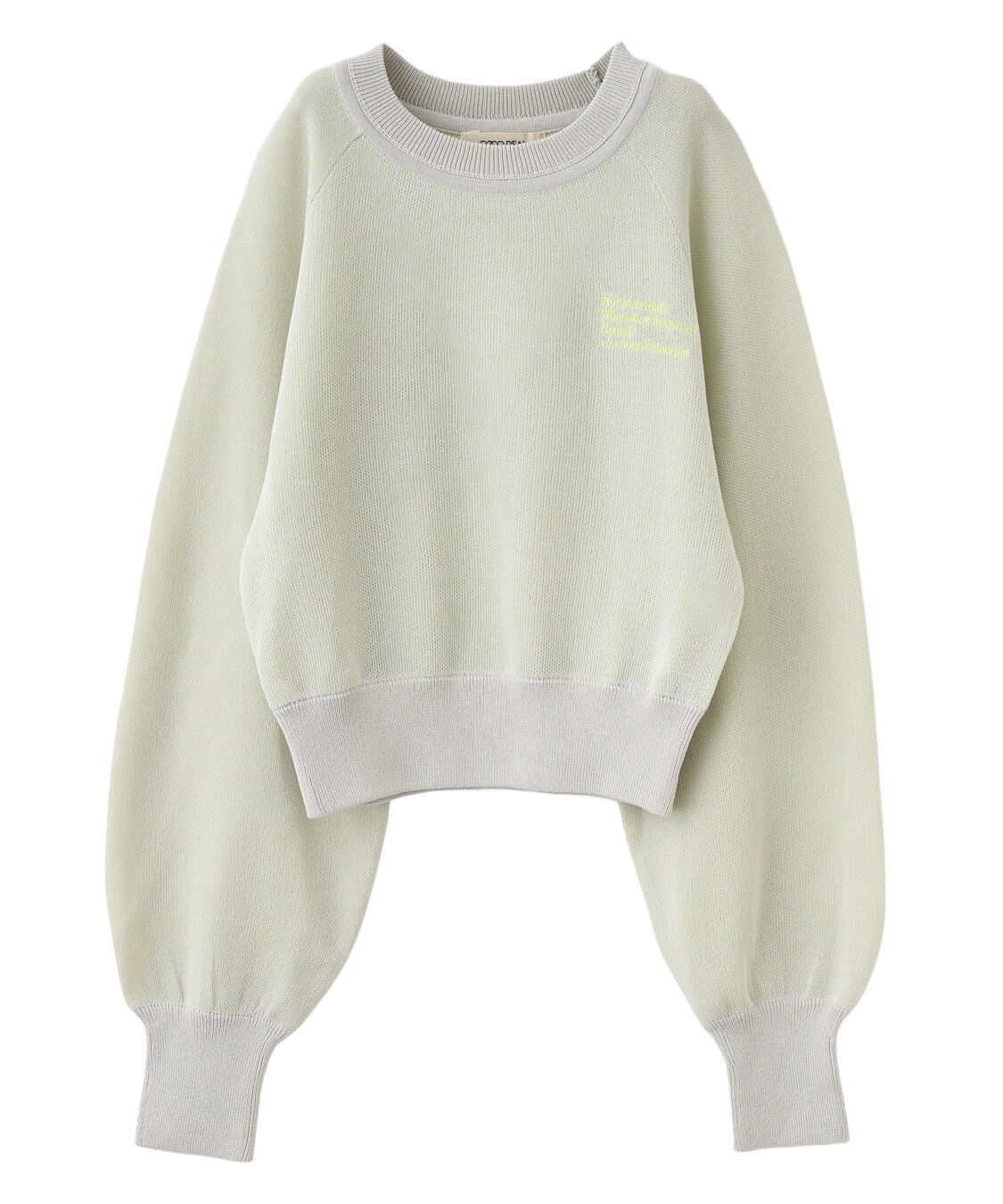 COCO DEAL「ラメジャカードスウェットライクニット」|ニット・セーター|ミント