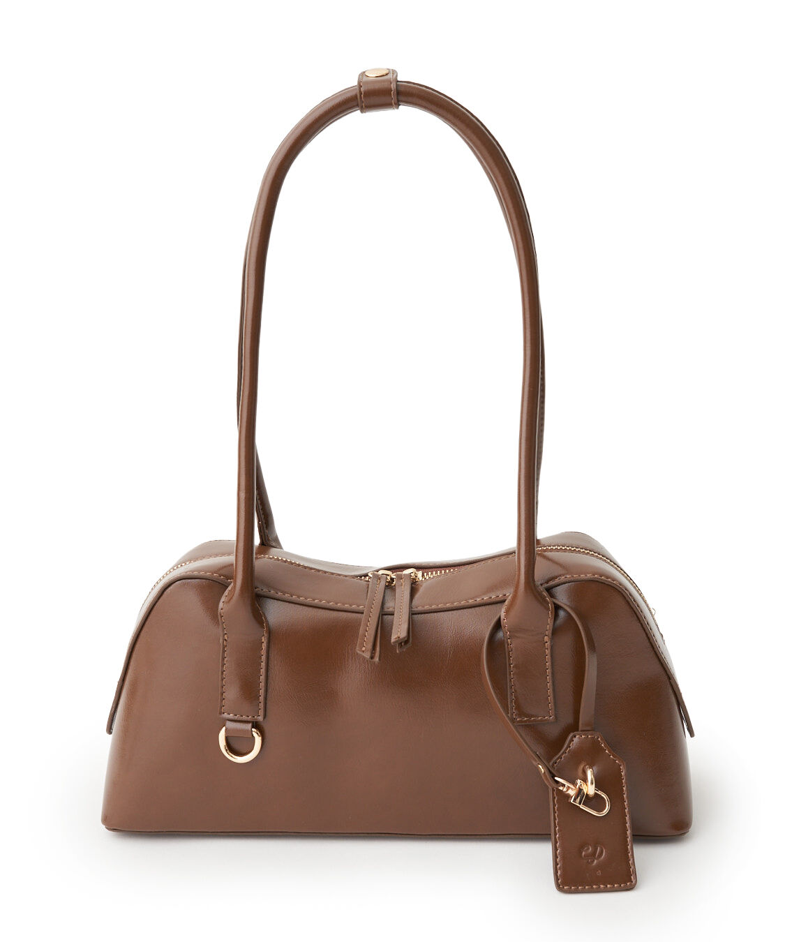 COCO DEAL「カーブフォルムボストンバッグ」|ボストンバッグ|ブラウン