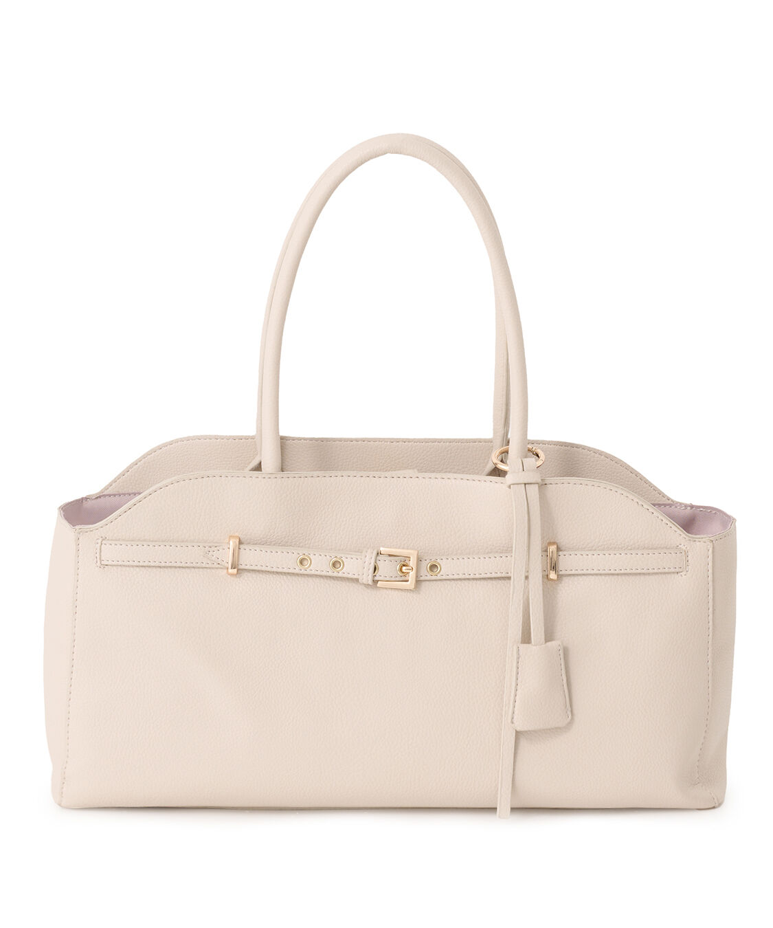 COCO DEAL「フェイクレザーラージトートバッグ」|トートバッグ|ベージュ