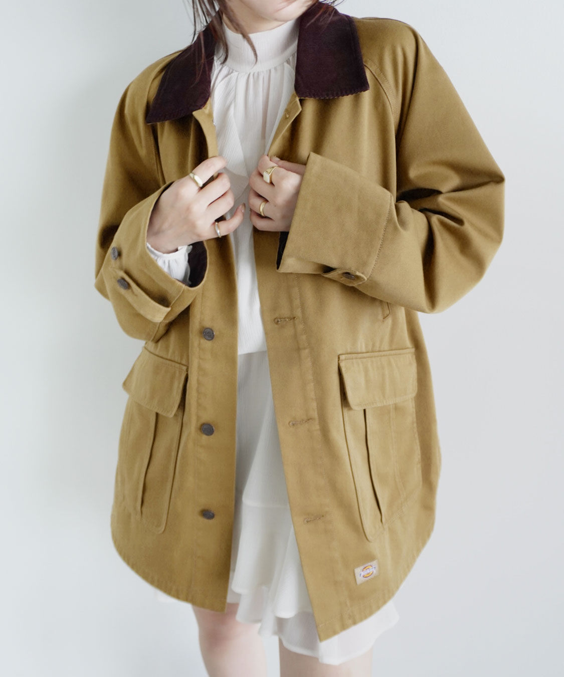 COCO DEAL「《COCO DEAL/Dickies(R)》カバーオールブルゾン」|ブルゾン・スタジャン|