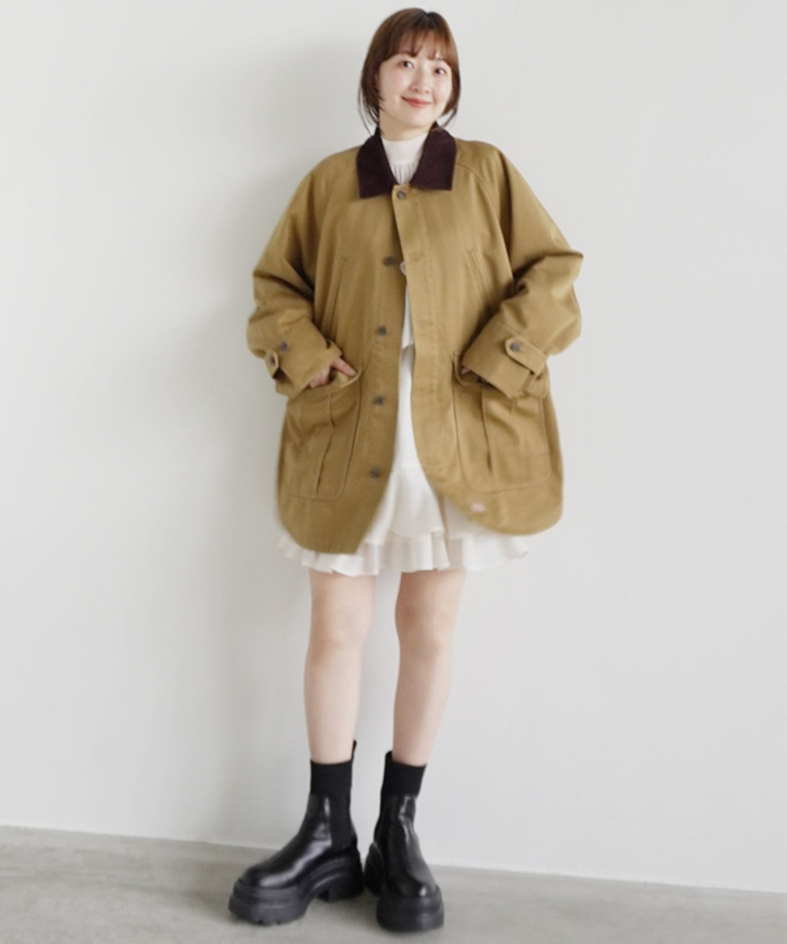 COCO DEAL「《COCO DEAL/Dickies(R)》カバーオールブルゾン」|ブルゾン・スタジャン|