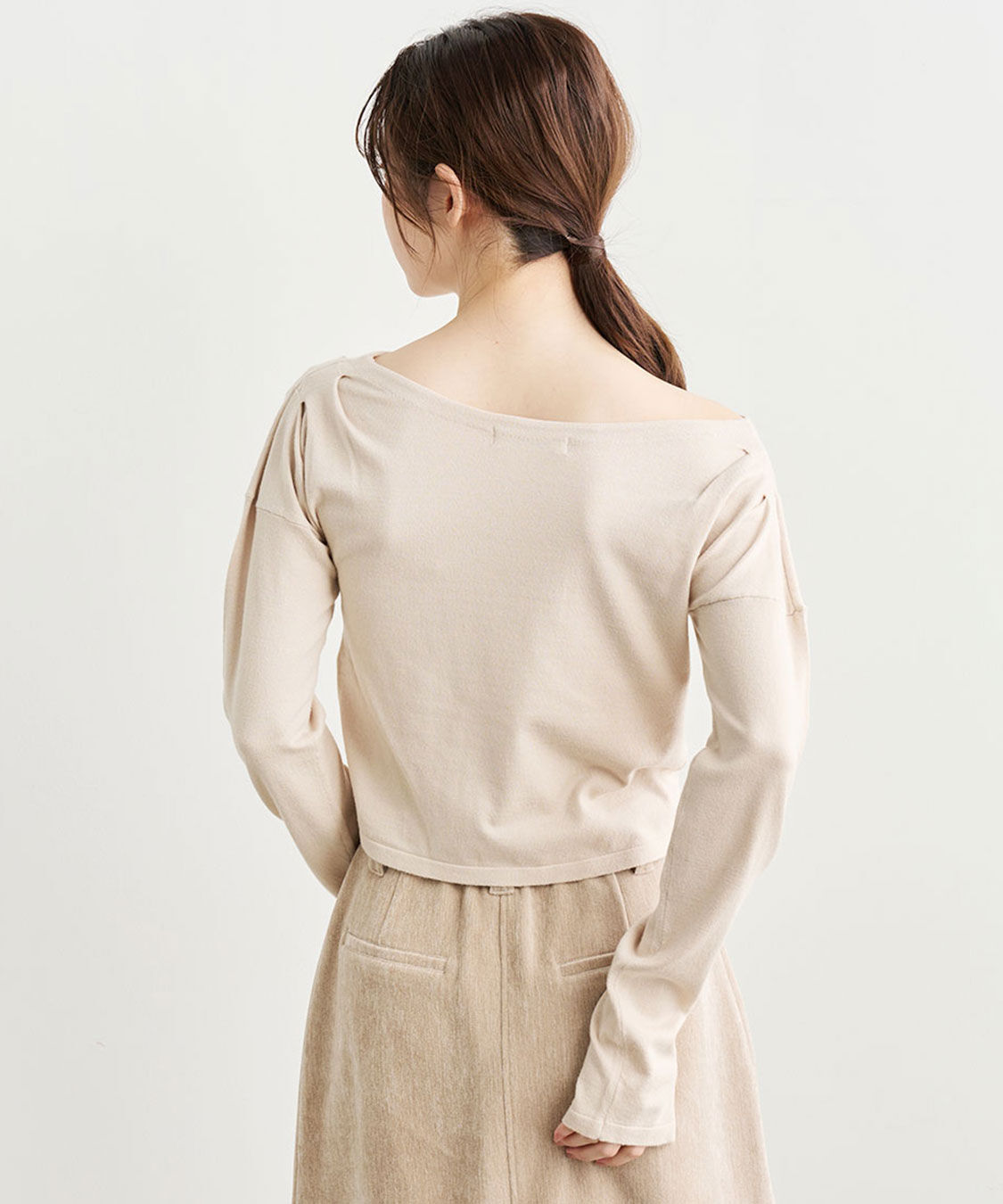 COCO DEAL「タックギャザーデザインニット」|ニット・セーター|