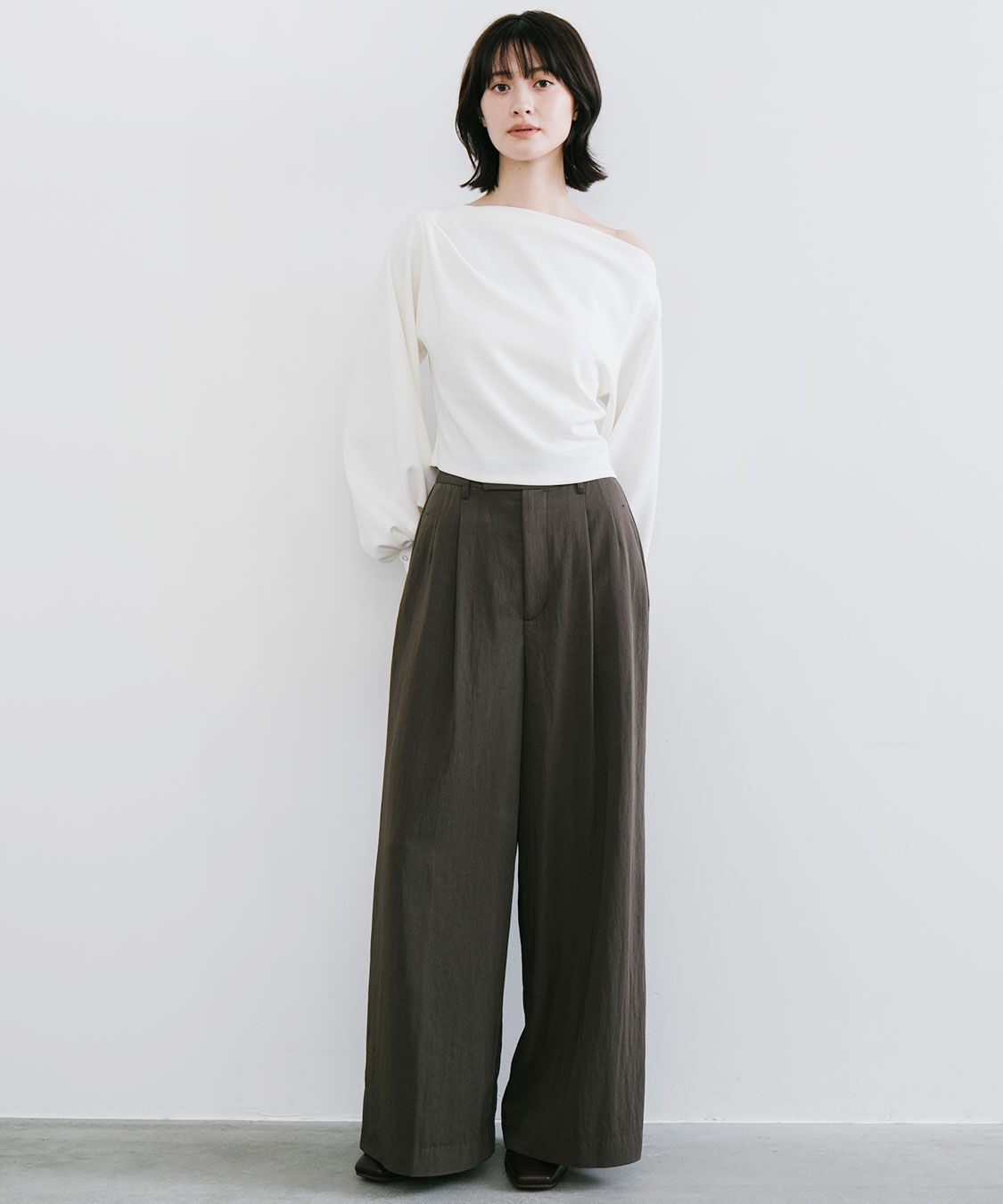 COCO DEAL「リラクシーワイドパンツ」|スラックス|