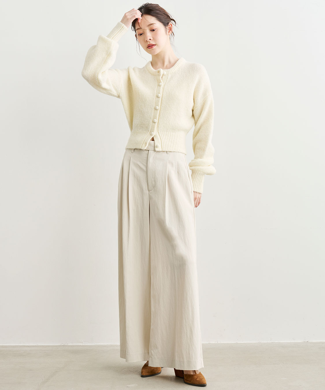 COCO DEAL「リラクシーワイドパンツ」|スラックス|