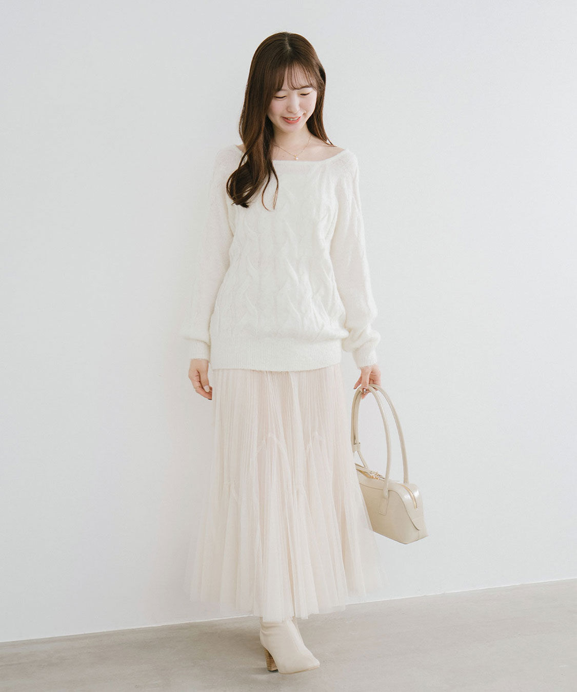 COCO DEAL「シアーケーブルニット」|ニット・セーター|