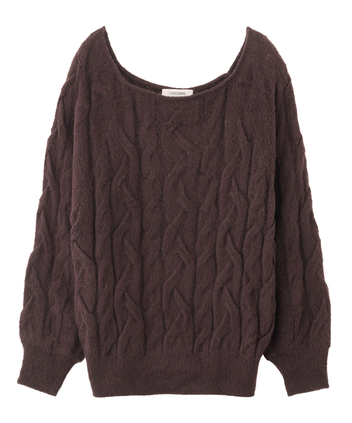 COCO DEAL「シアーケーブルニット」|ニット・セーター|