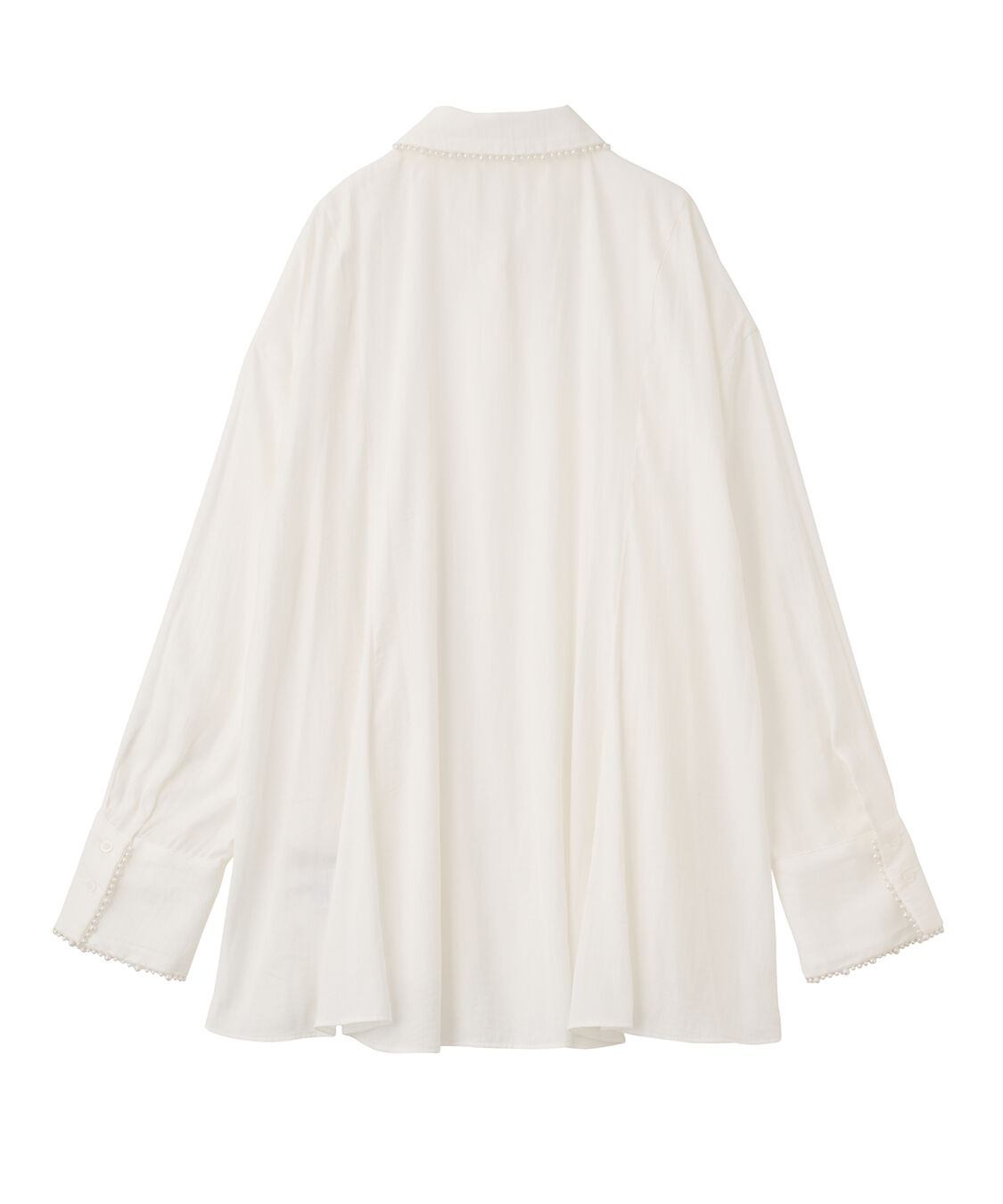 COCO DEAL「パールモチーフペプラムシャツ」|シャツ・ブラウス|