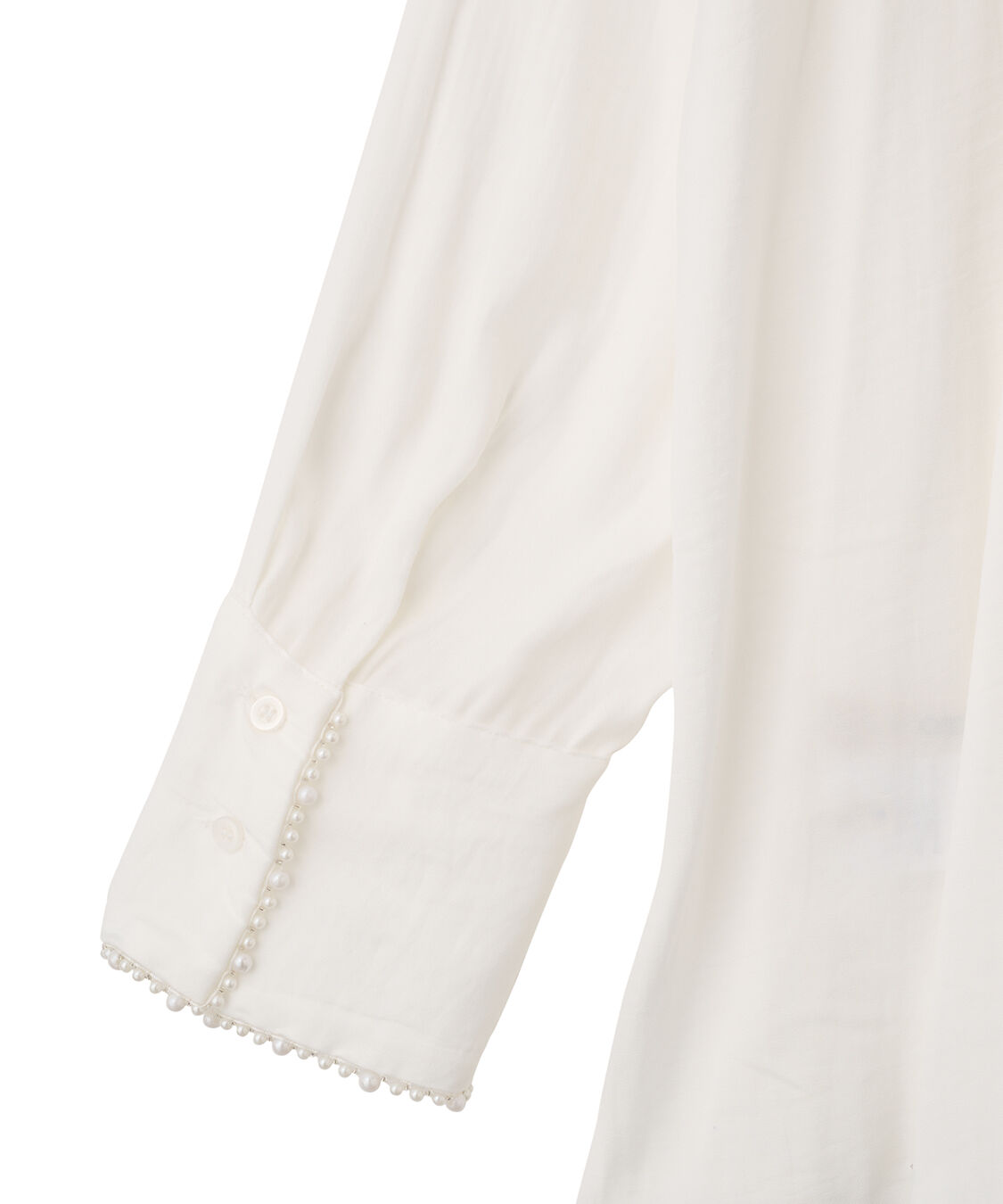 COCO DEAL「パールモチーフペプラムシャツ」|シャツ・ブラウス|