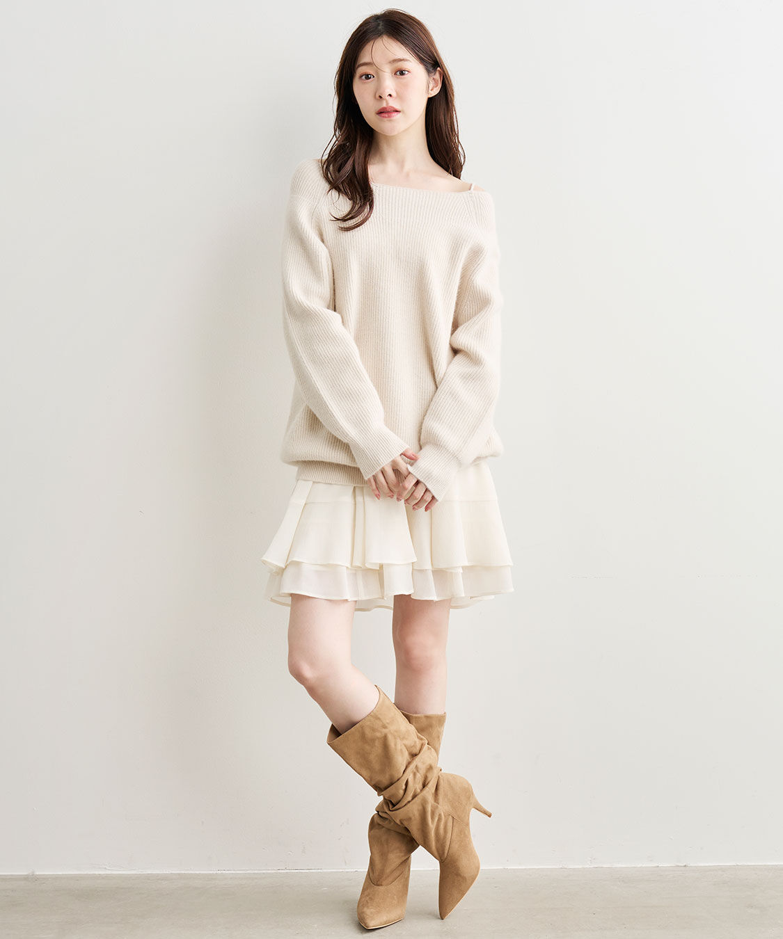 COCO DEAL「ラクーン混ニットミニワンピース」|ワンピース|