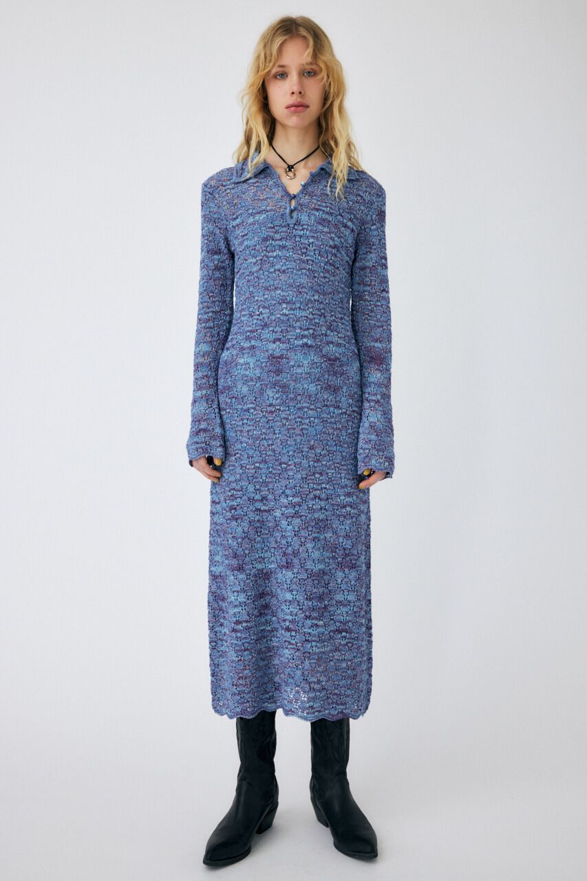 MOUSSY「OPEN WORK POLO ドレス」|ワンピース|