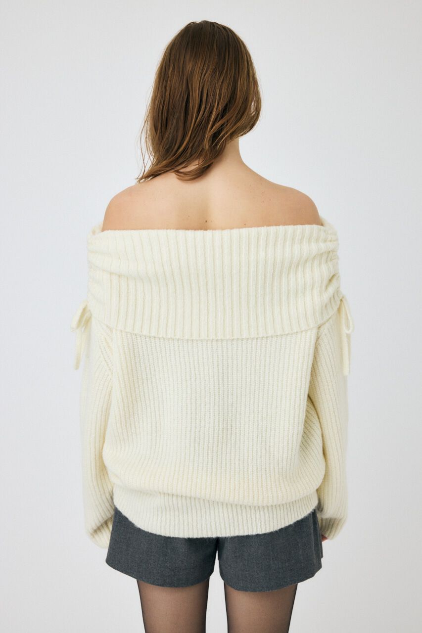 MOUSSY「OFF SHOULDER ルーズプルオーバー」|ニット・セーター|