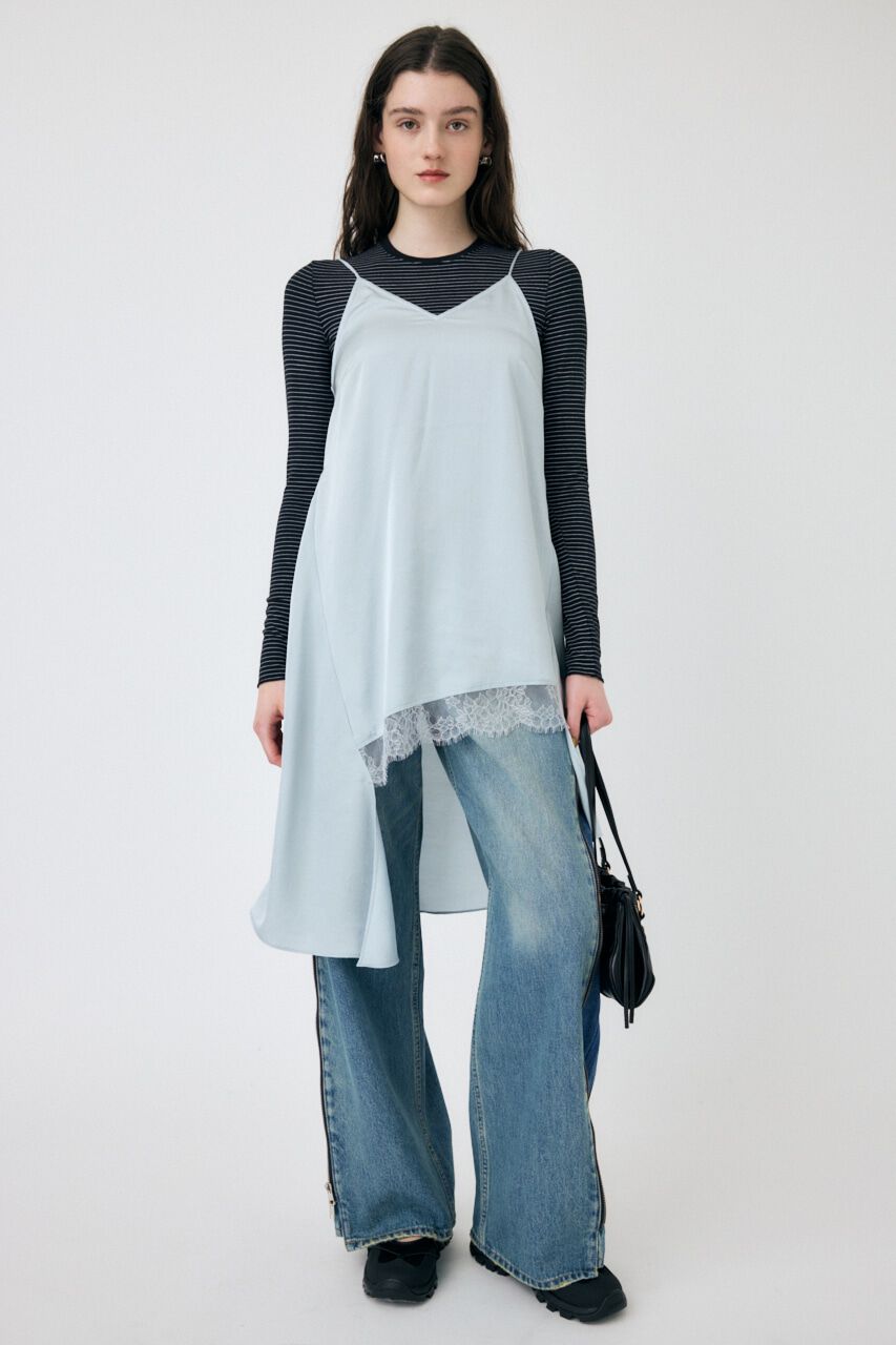 MOUSSY「WASHER スリップドレス」|ワンピース|L/BLU1