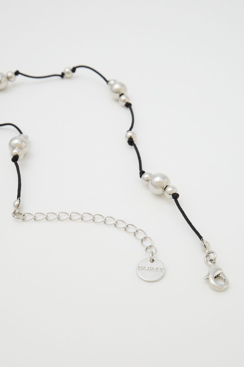 MOUSSY「CORD & CHAIN ネックレス」|ネックレス|
