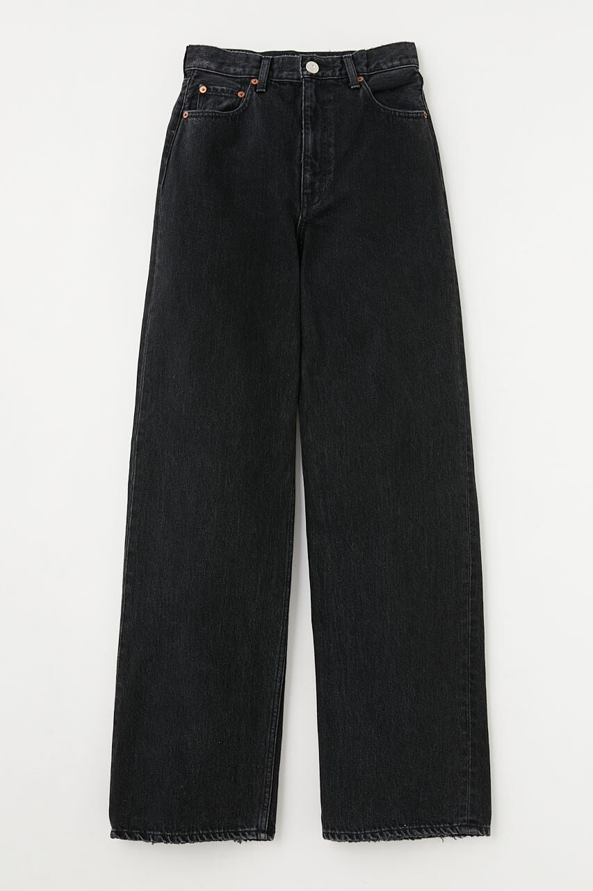 MOUSSY「HW 90S BLK STRAIGHT」|デニム|