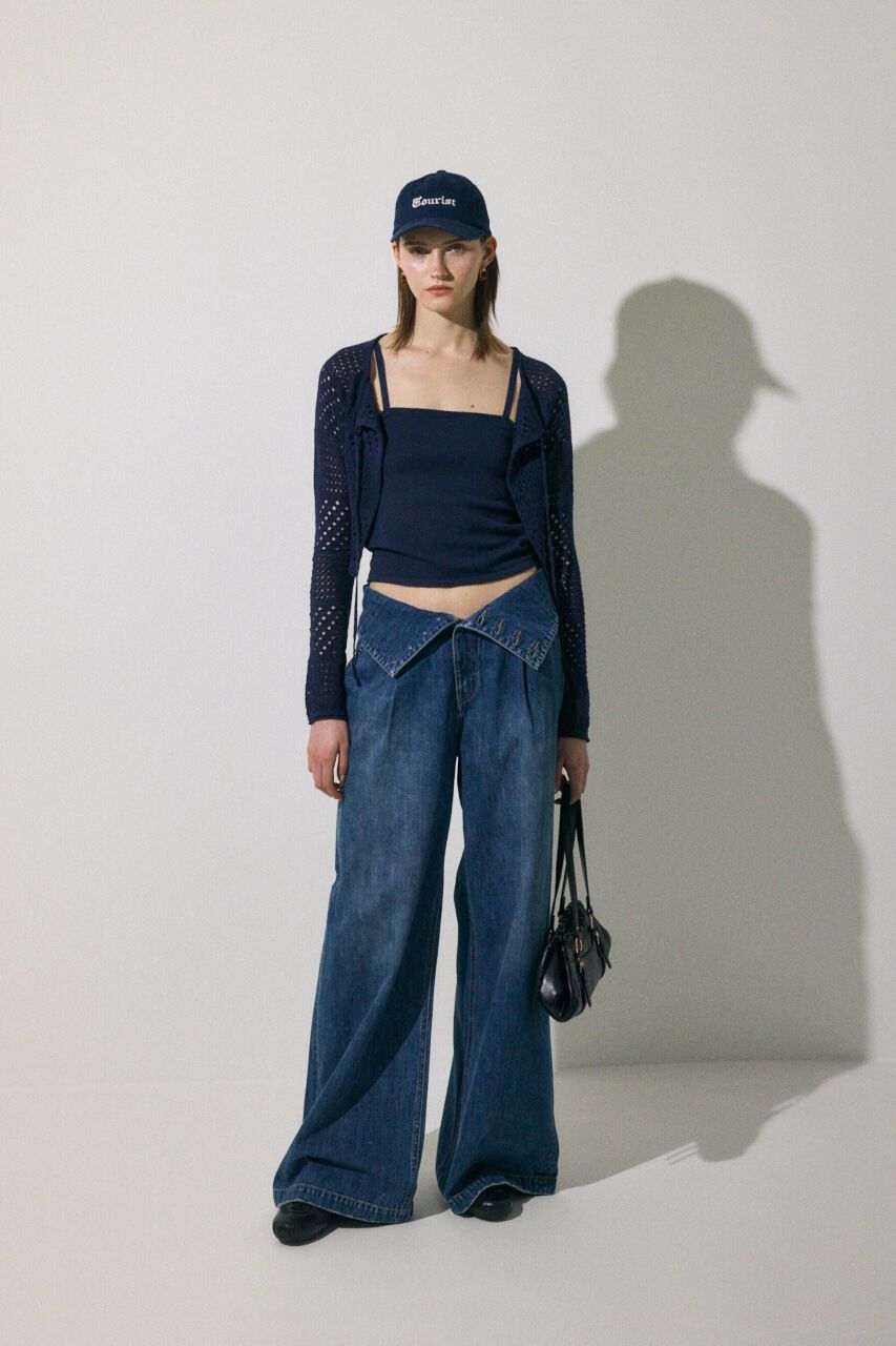 MOUSSY「CORSET DESIGN バギー デニム」|デニム|