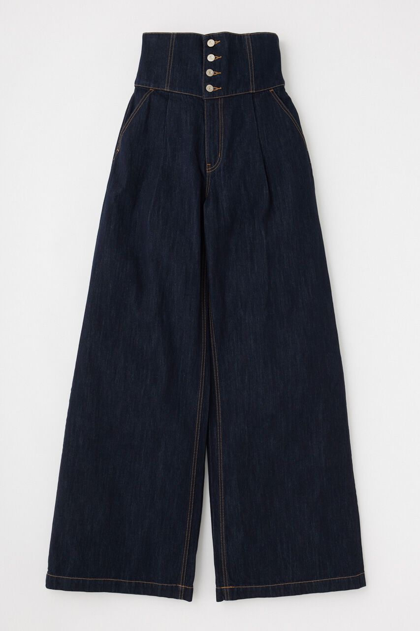 MOUSSY「CORSET DESIGN バギー デニム」|デニム|