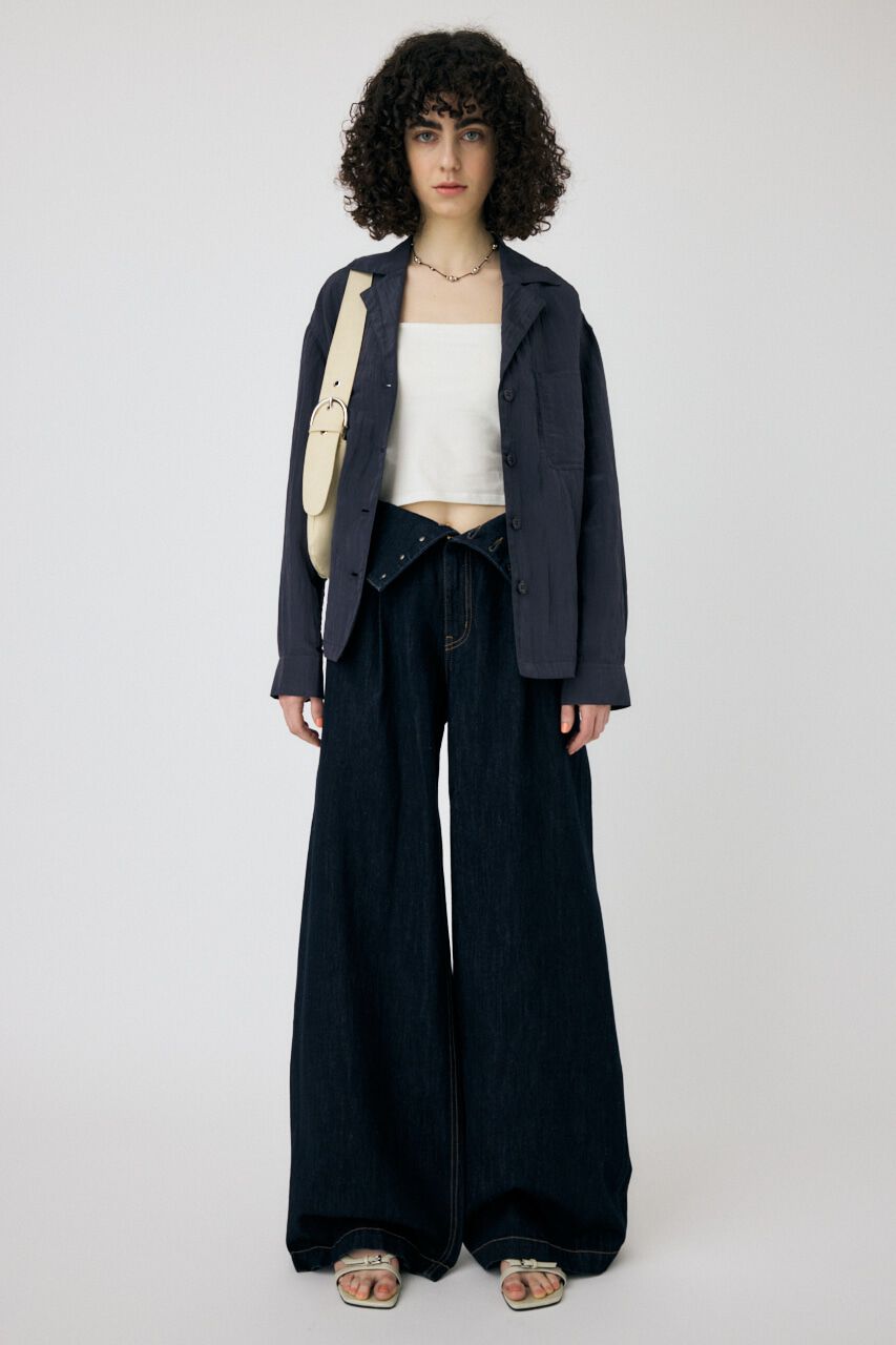 MOUSSY「CORSET DESIGN バギー デニム」|デニム|