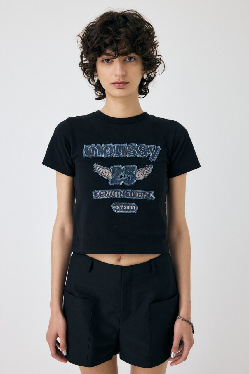 MOUSSY「PATCH DENIM 25TH Tシャツ」|Tシャツ・カットソー|