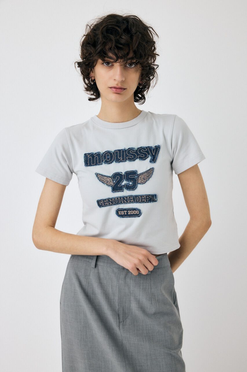 MOUSSY「PATCH DENIM 25TH Tシャツ」|Tシャツ・カットソー|