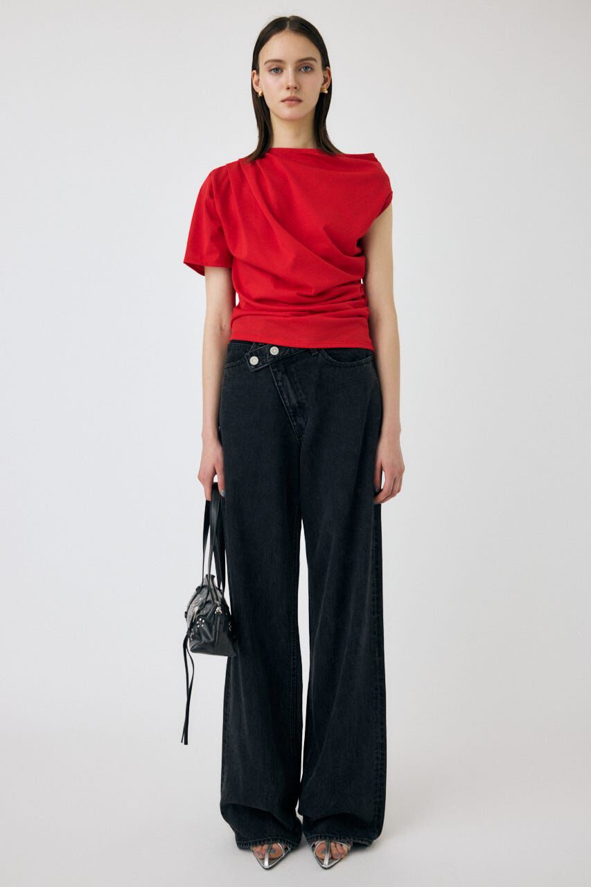 MOUSSY「ONE SHOULDER シアー TEE」|Tシャツ・カットソー|