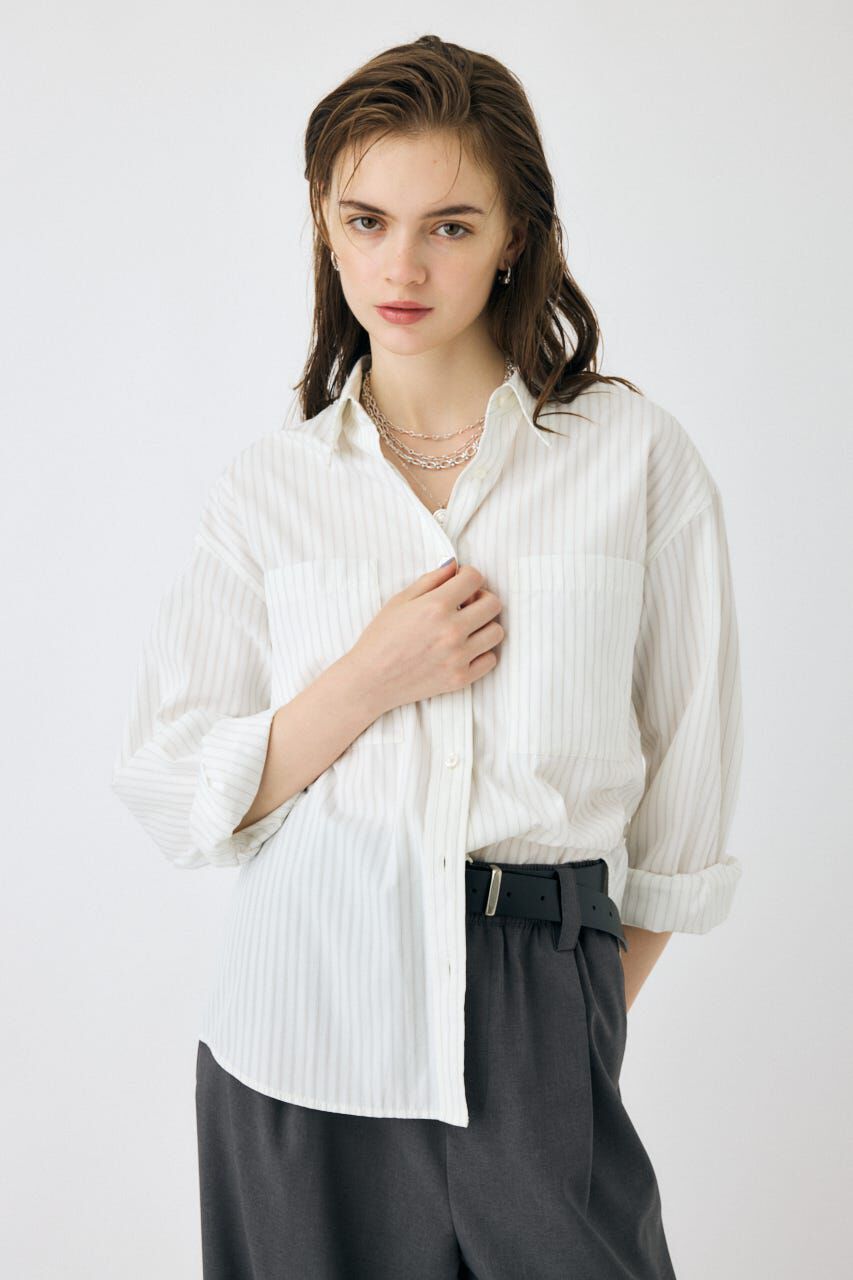 MOUSSY「STRIPE COLOR シャツ」|シャツ・ブラウス|