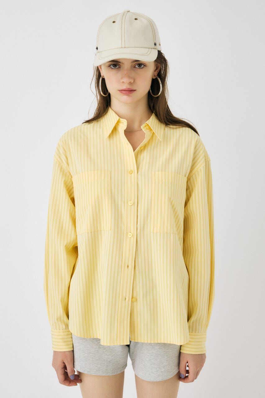 MOUSSY「STRIPE COLOR シャツ」|シャツ・ブラウス|