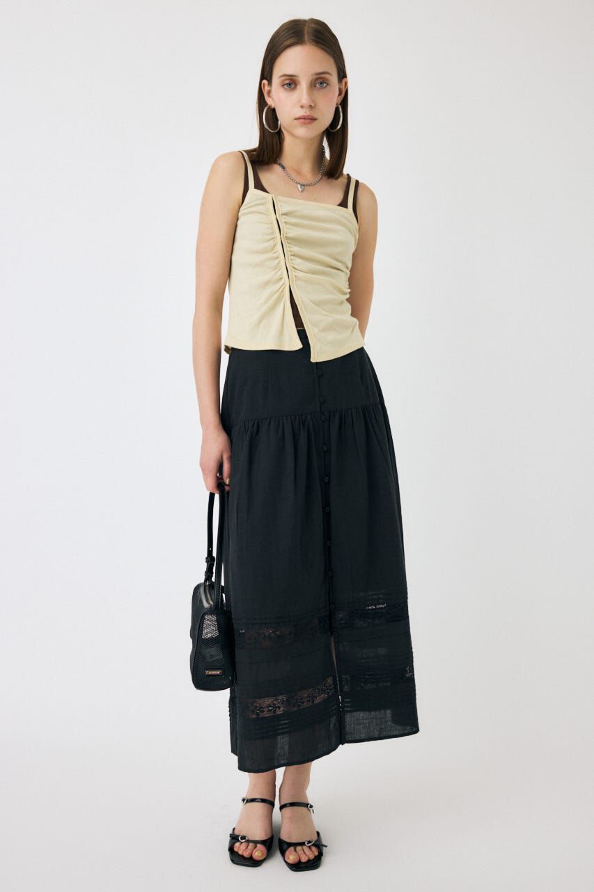 MOUSSY「DOUBLE LAYERED SHEER タンク」|タンクトップ|
